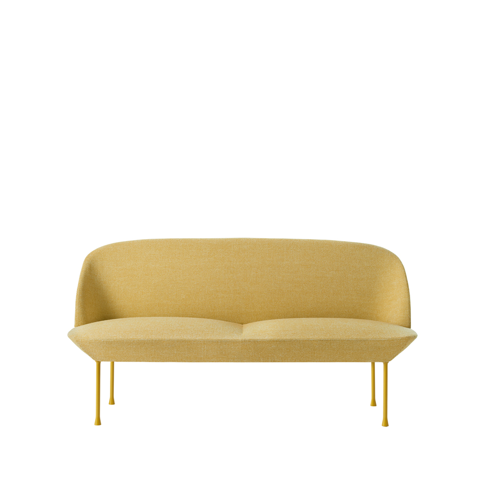 Oslo soffa 2-sits, Hallingdal 407-Yellow – Muuto – gul soffor