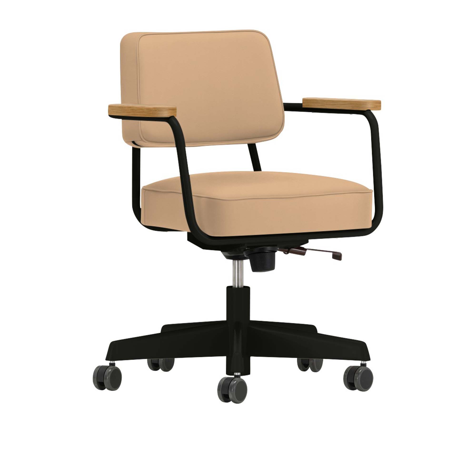 Fauteuil Direction Pivotant skrivbordsstol Deep Black – Vitra – brun skrivbordsstolar