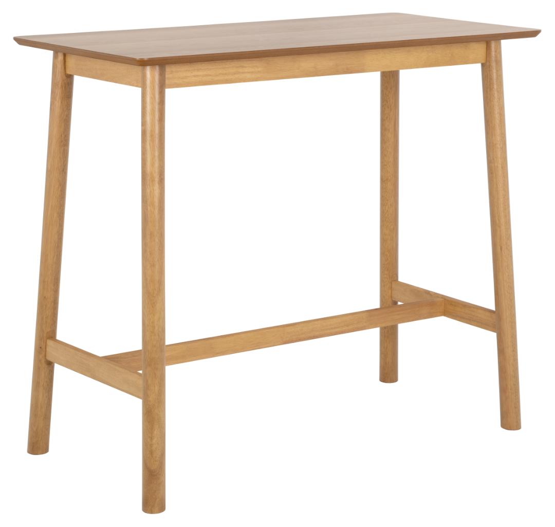 ACT NORDIC Barlow barbord, med fotstöd - ek akryllack ekfaner och ek akryllack gummiträ (120x60) – Act Nordic – ek bar tables