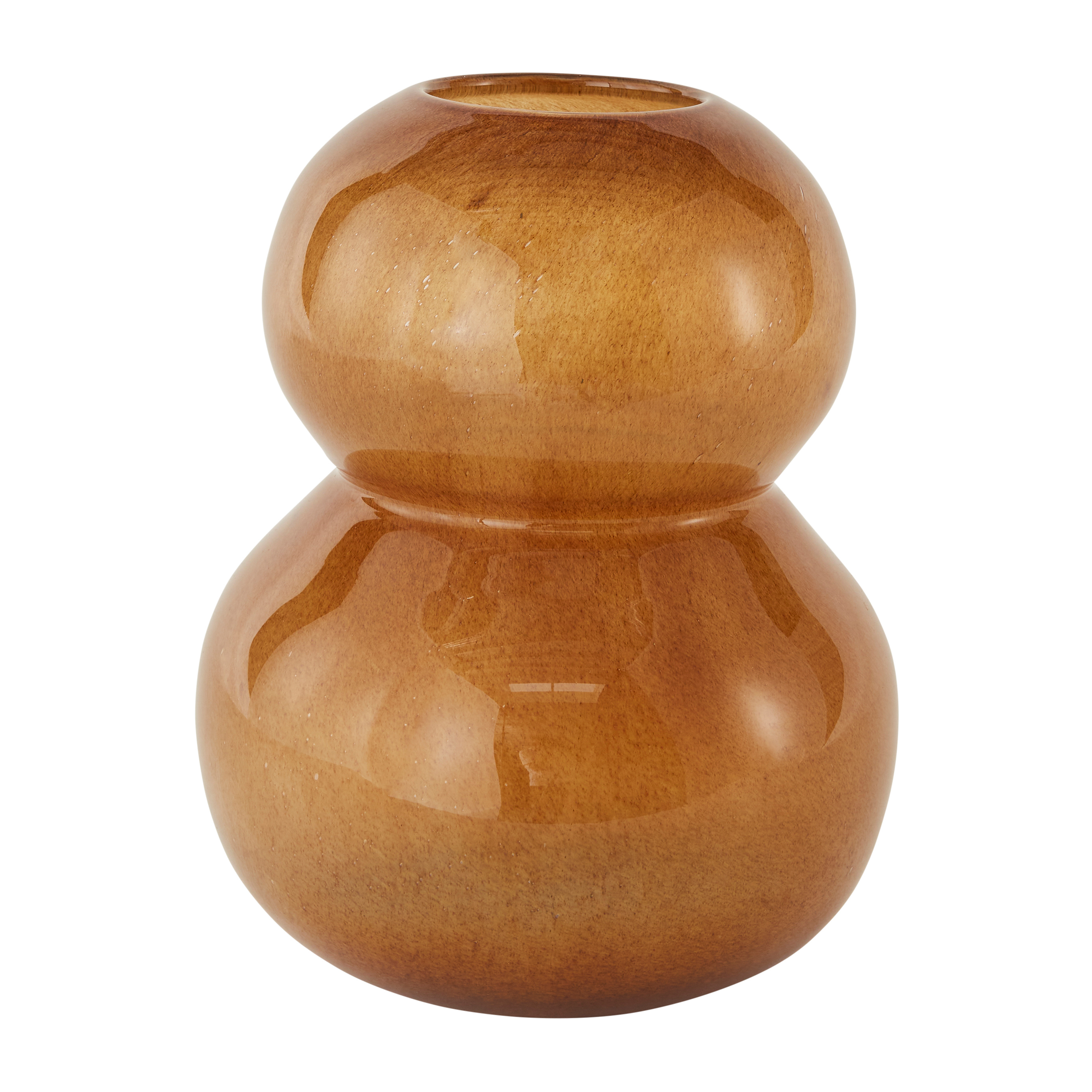 Lasi vas 30 cm, Amber – OYOY – brun vaser
