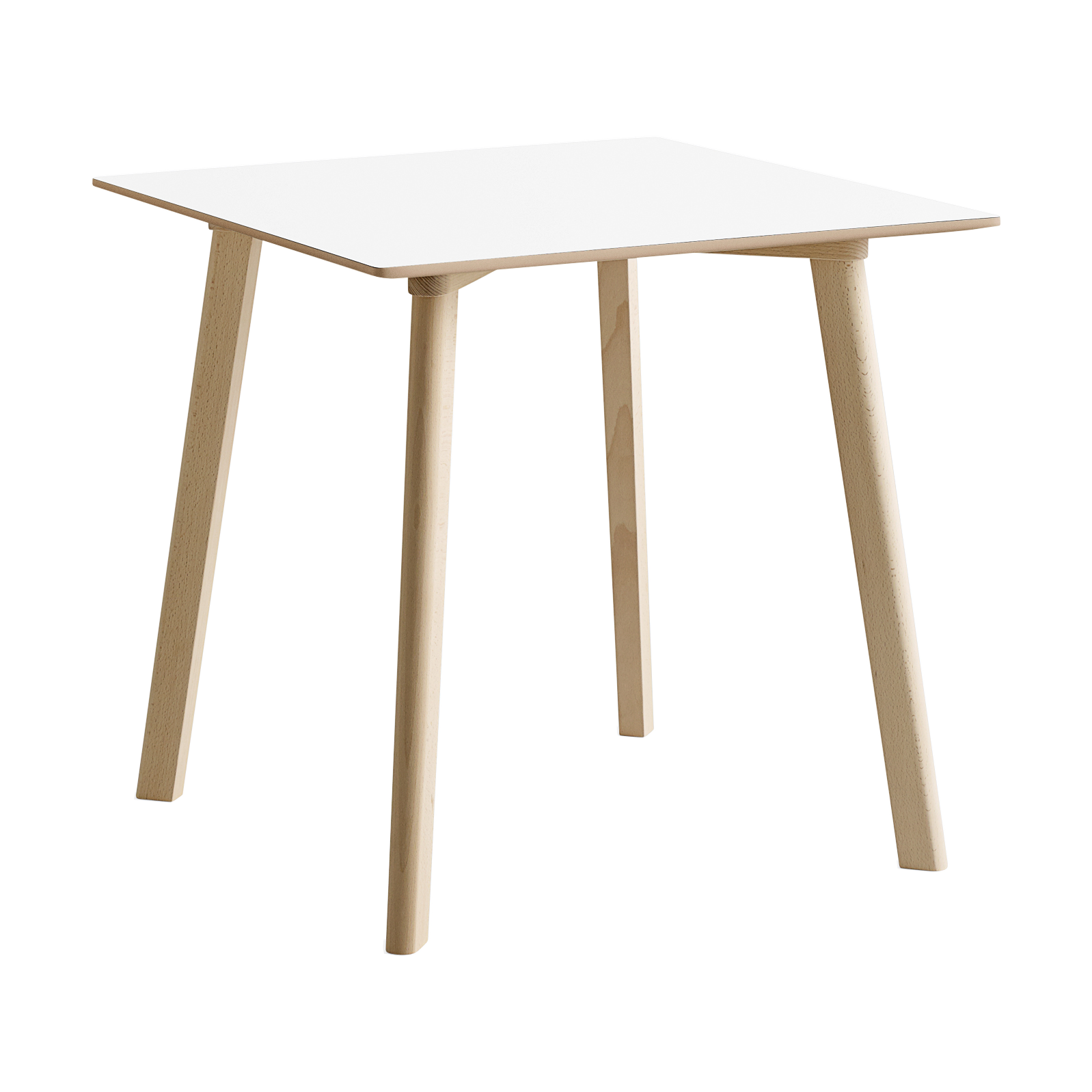 CPH210 Deux 2.0 bord 75x75 cm, Pearl white-untreated beech – HAY – vit bord