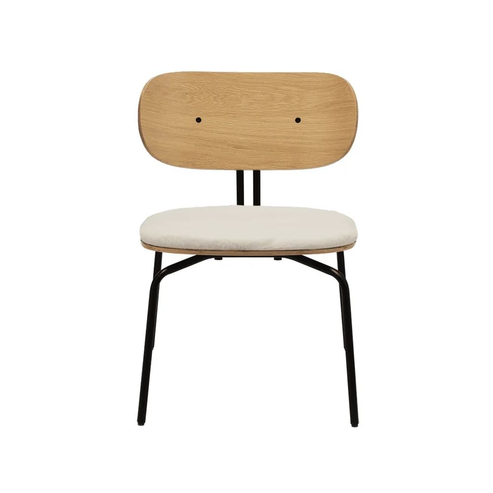 Curious Loungefåtölj Ek/Svart Teddy White – Umage – oak veneer (beige, teddy fabric lounge chairs