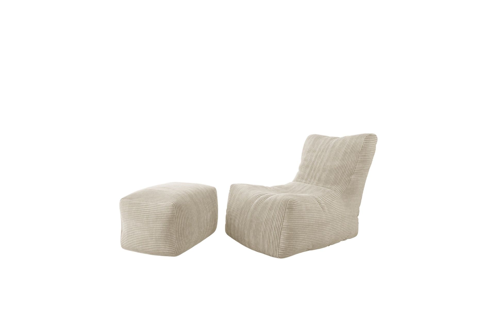 Afridi Sittpuff Utomhus 100 cm – beige utestolar
