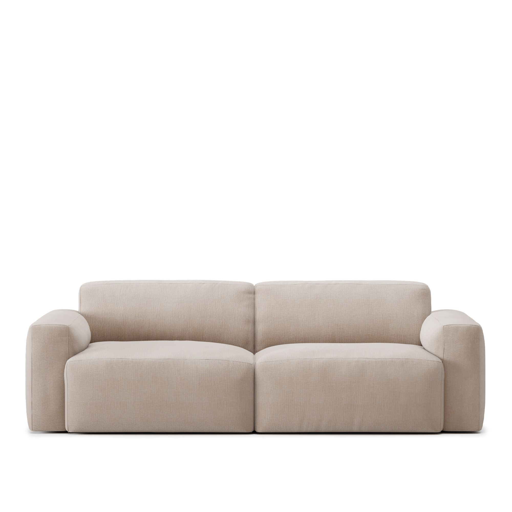 Brick 2-Seater – NO GA – shadow beige soffor