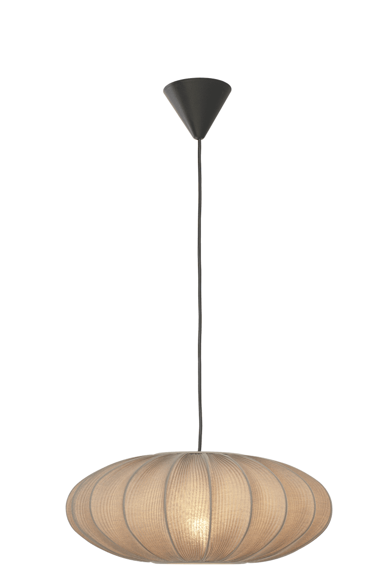 Mamsell Ø45 taklampa – Aneta Lighting – stretch fabric (cream, metal pendant lamps