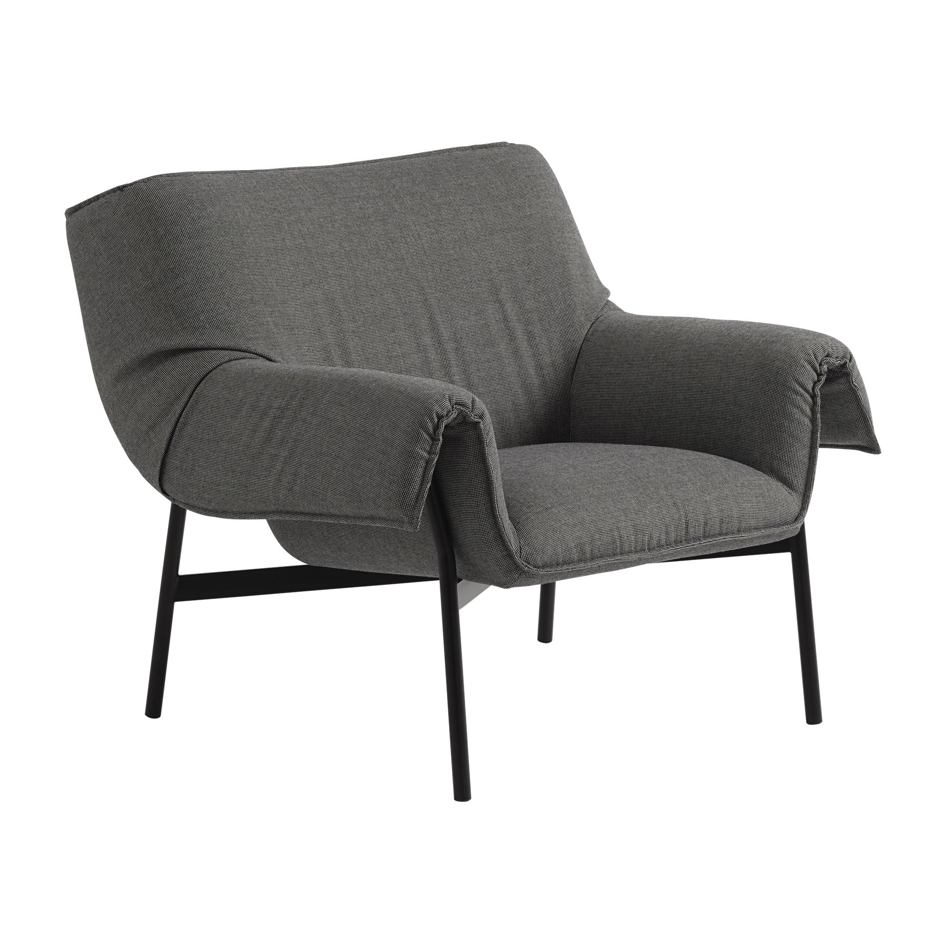 Wrap Lounge Chair loungestol, Sabi 151-black – Muuto – grå lounge chairs