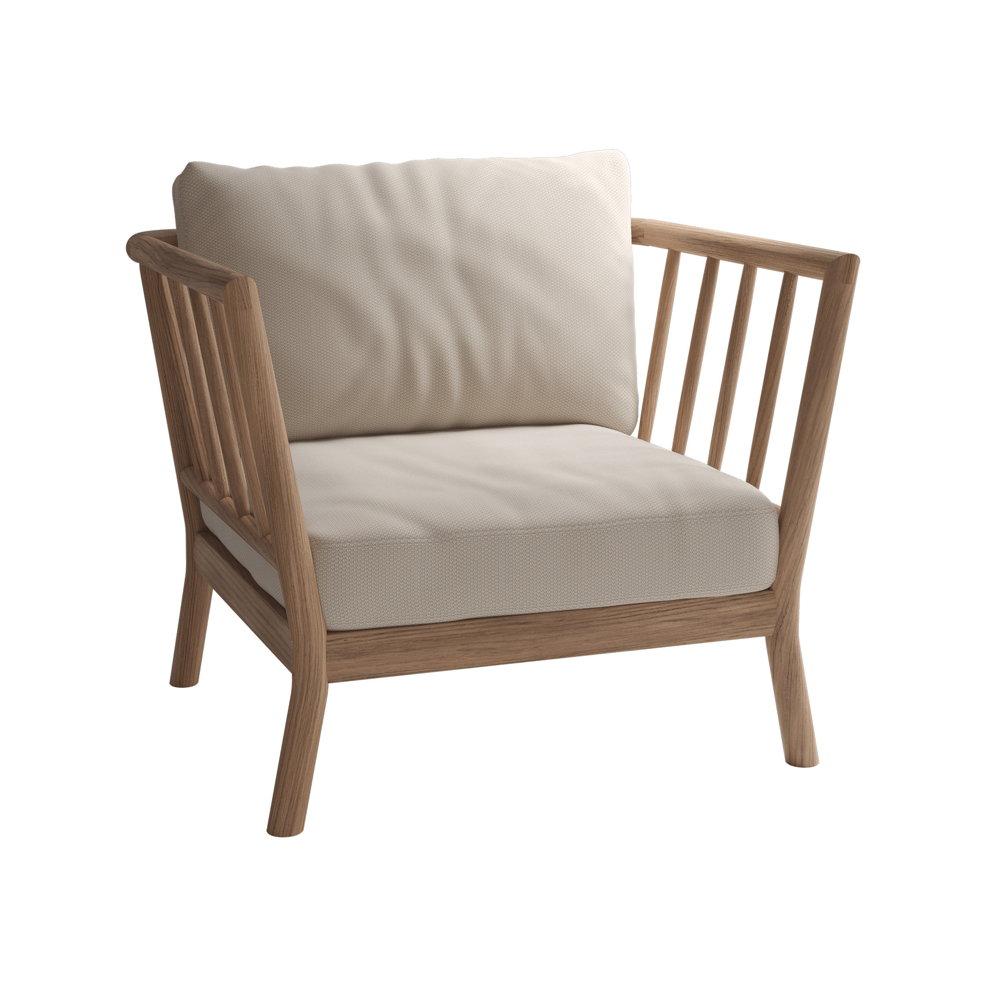 Tradition utomhusfåtölj teak – Fritz Hansen