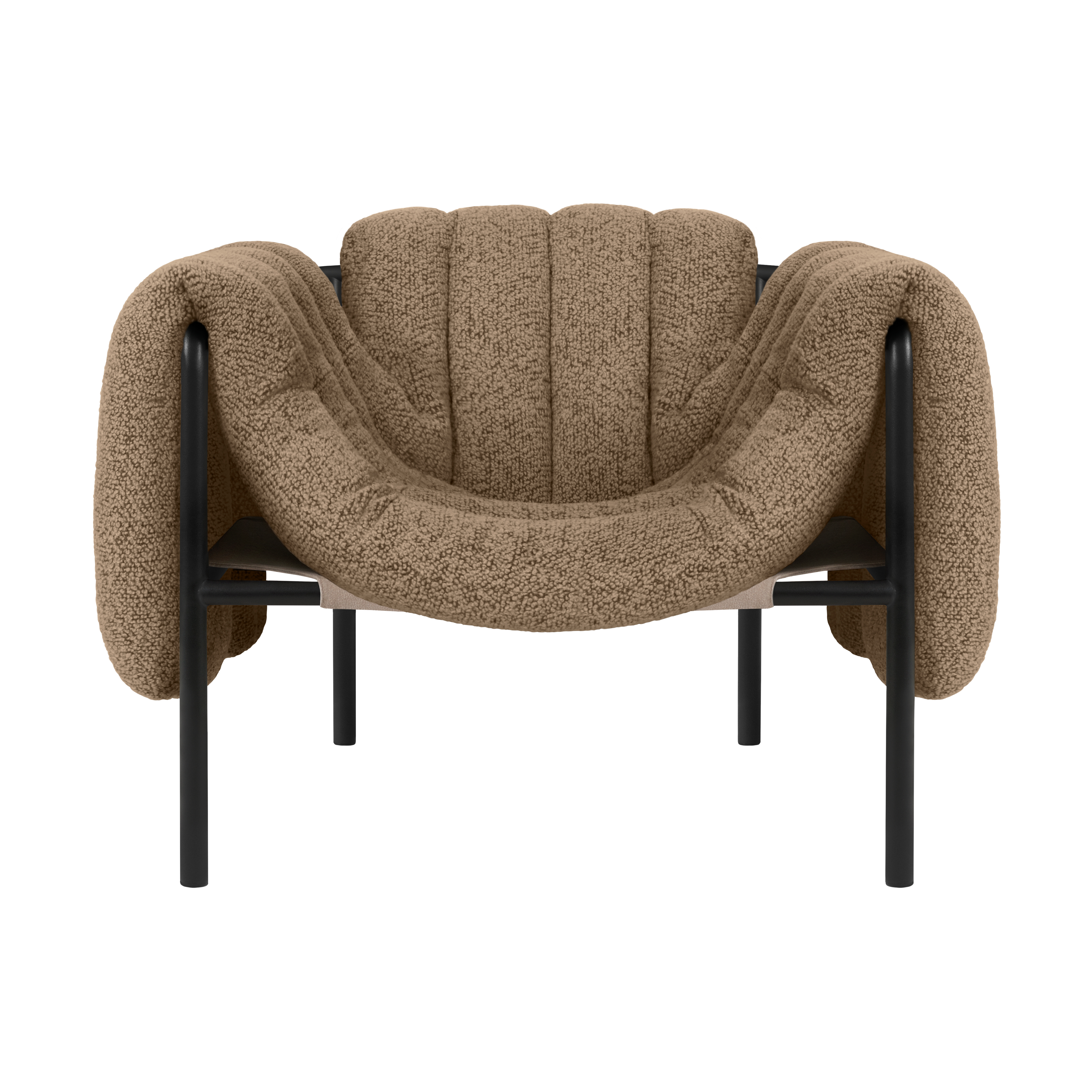 Puffy loungefåtölj, Sawdust-black grey – Hem – brun fåtöljer