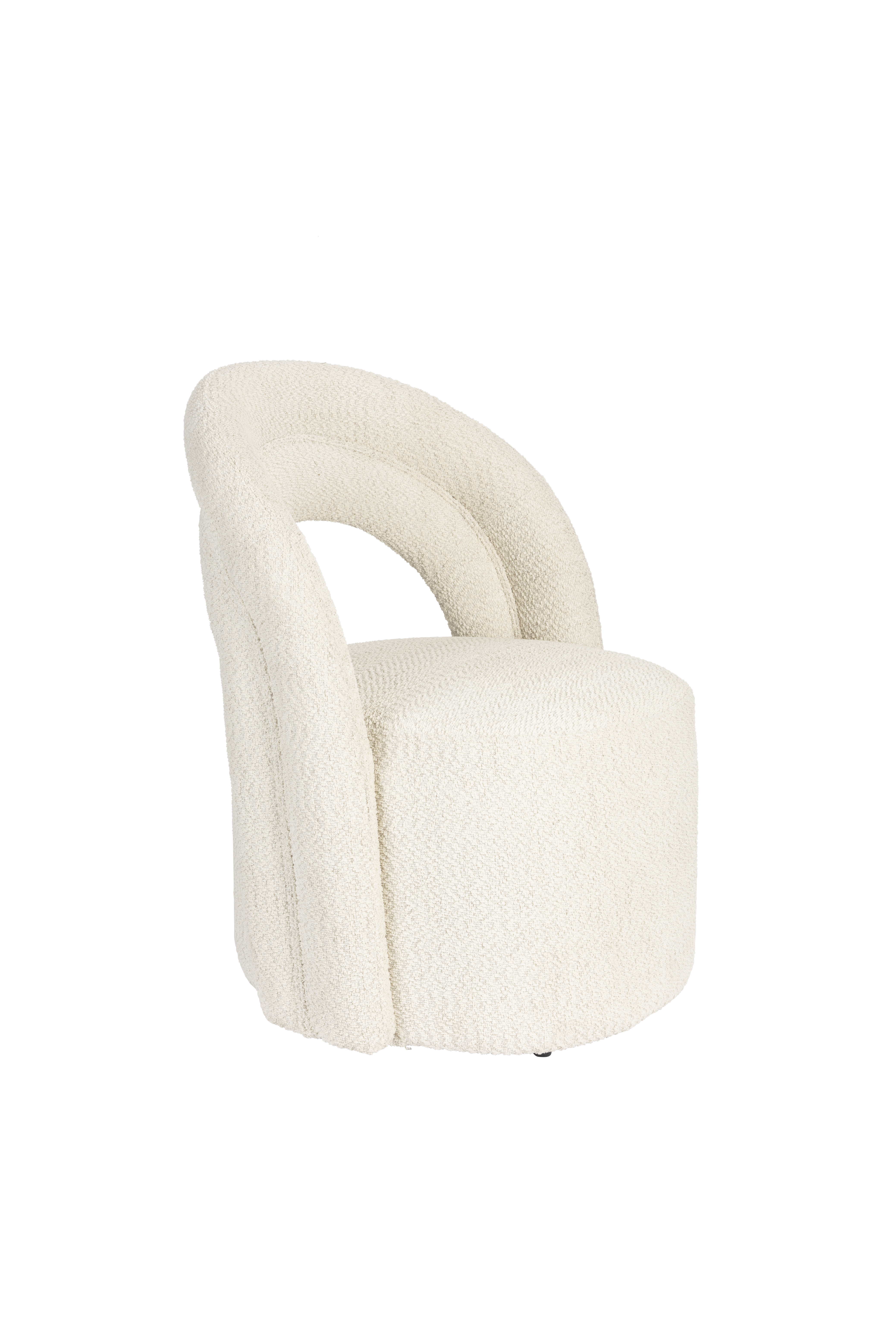 DUTCHBONE Loungefåtölj Seina Snurrande Beige – Dutchbone – bouclé fabric lounge chairs