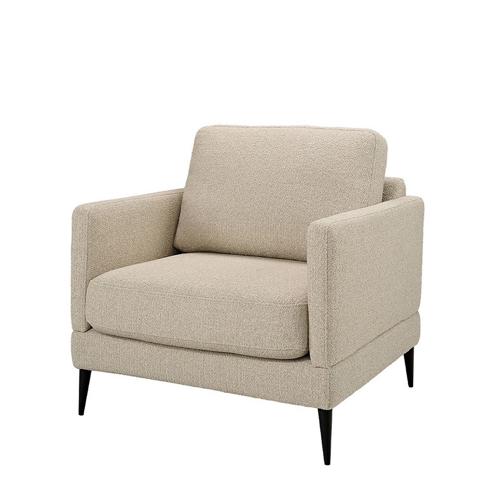 ANDORRA tygfåtölj Rhyme Beige – Artwood – beige fåtöljer