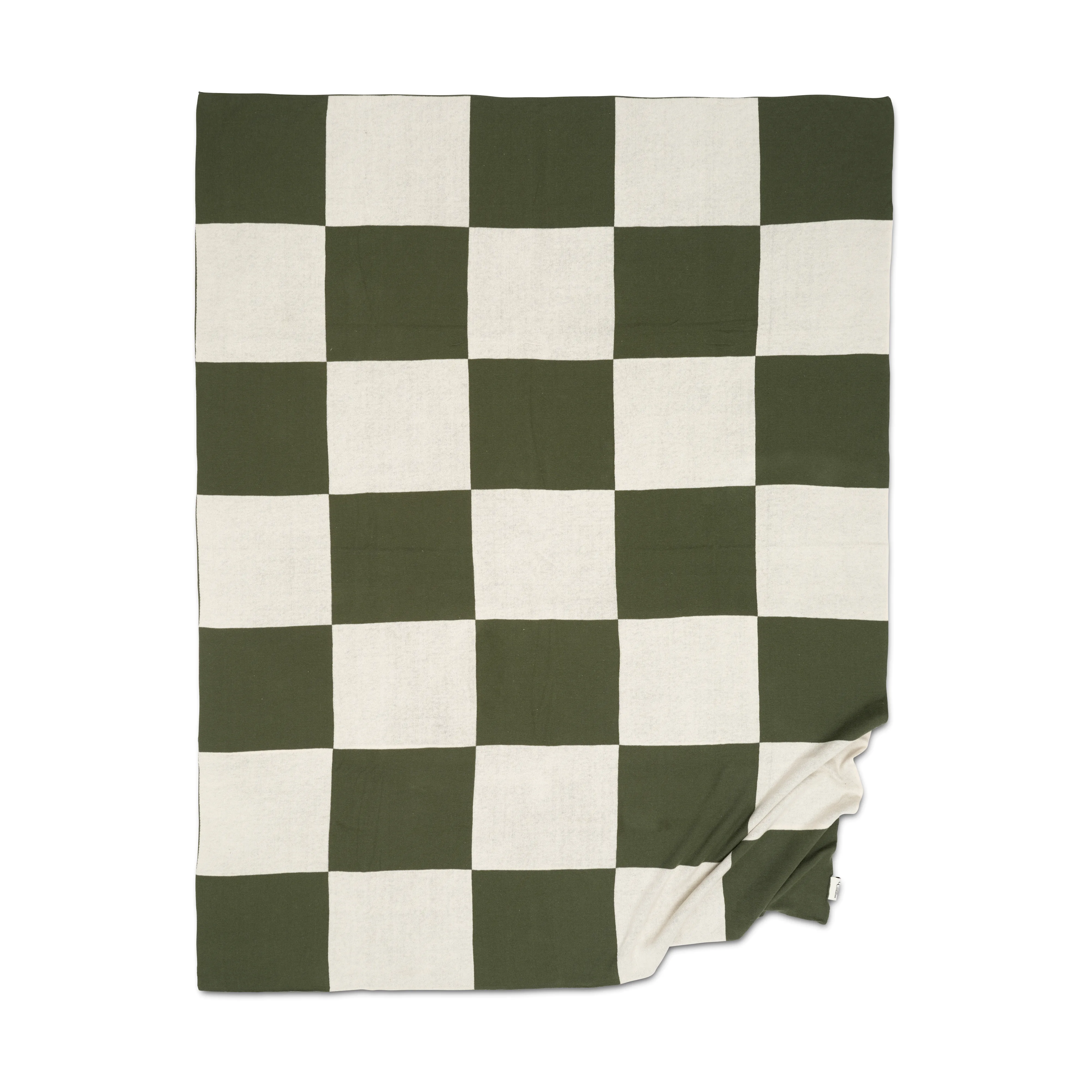 Square pläd 130x170 cm, Grön – Classic Collection – grön filtar