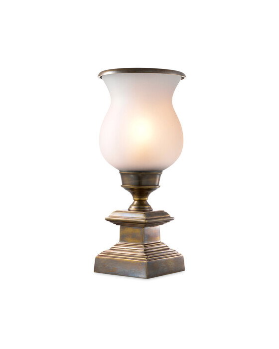 Datcha bordslampa antik mässing – Eichholtz – gul bordslampor