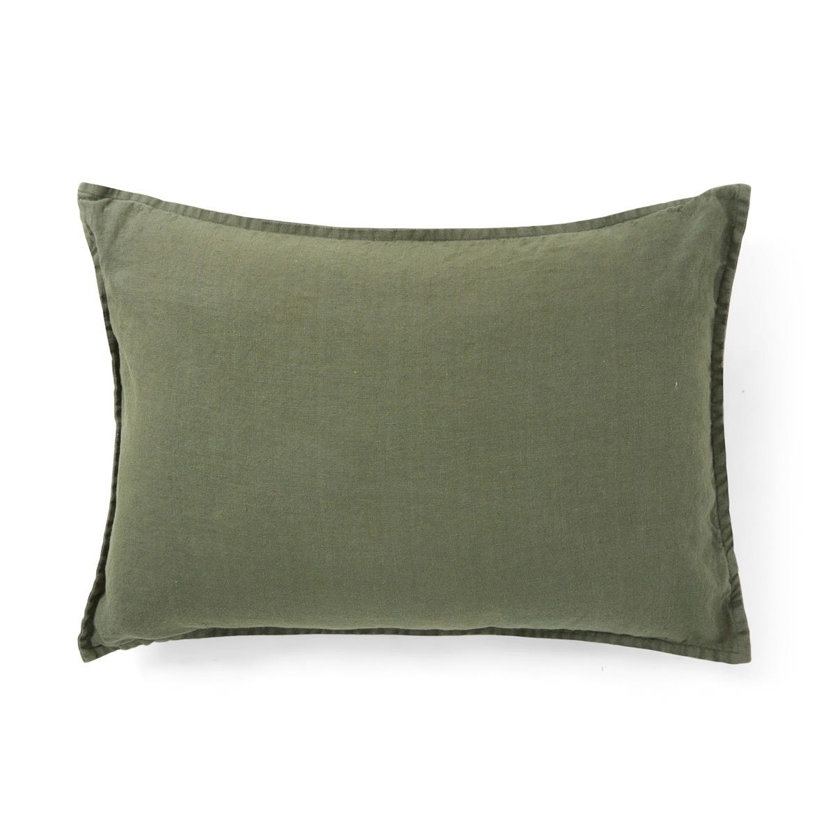 Kuddfodral Linne 50x70cm Khakigrön – Granit – khaki green cushion covers