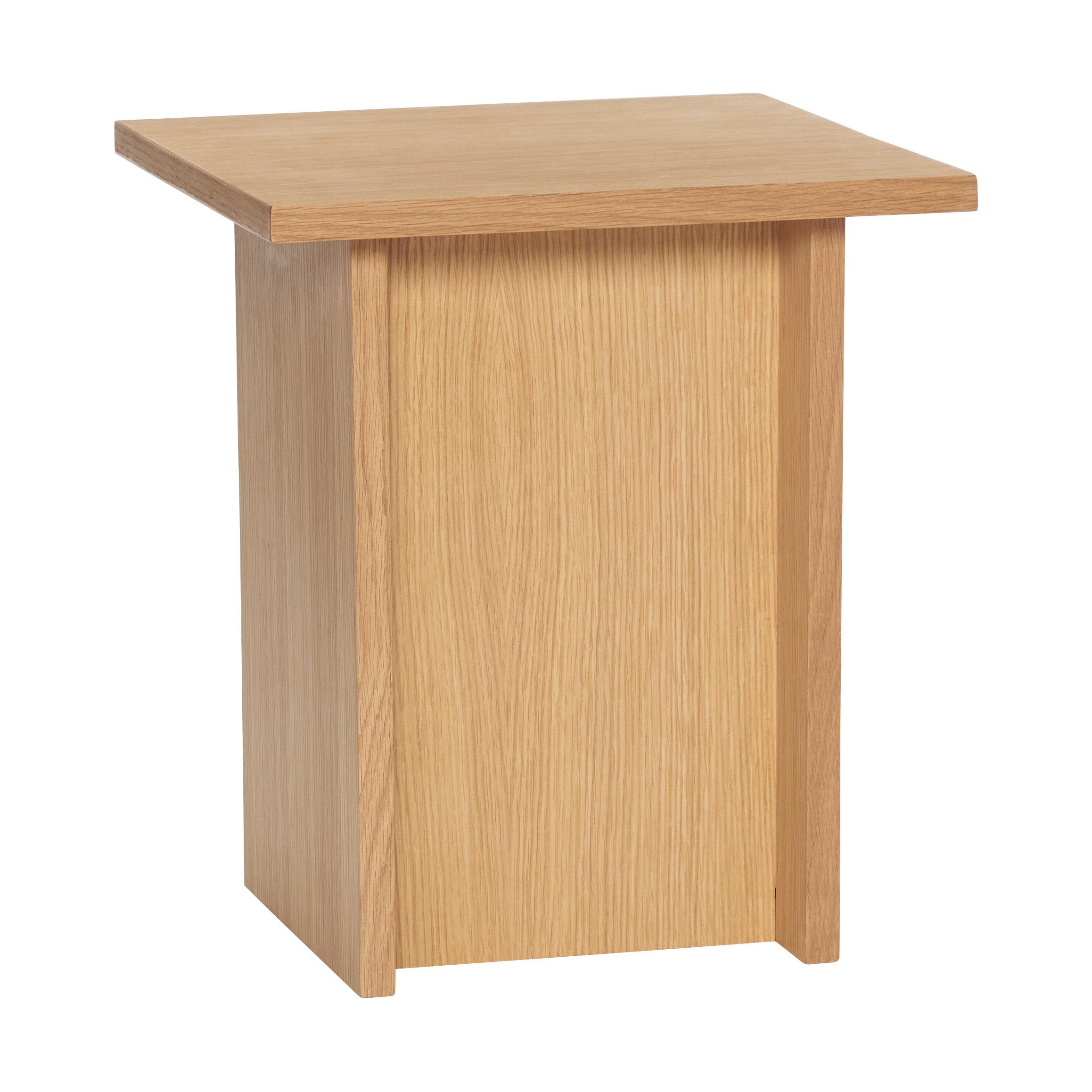 Straight sidobord, Ek – Hübsch – beige side tables