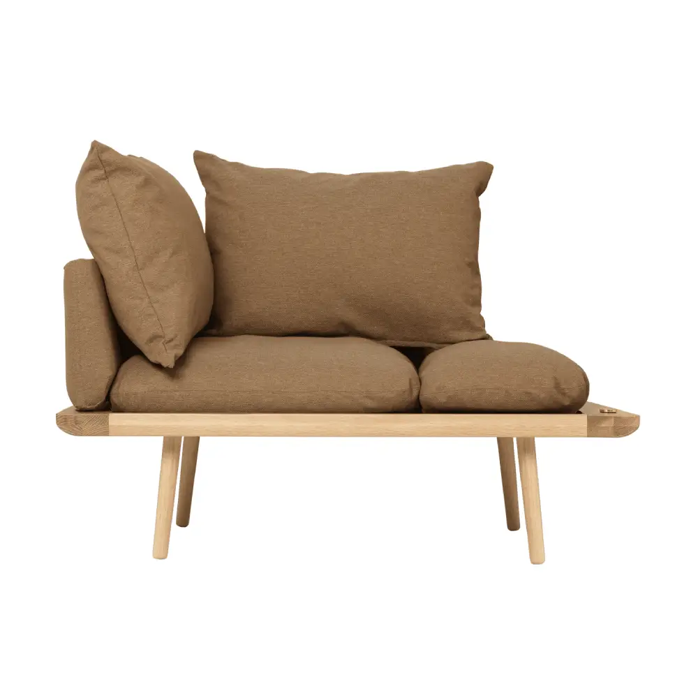 Lounge Around 1.5-sits soffa Oak/Sugar Brown – Umage – brun soffor