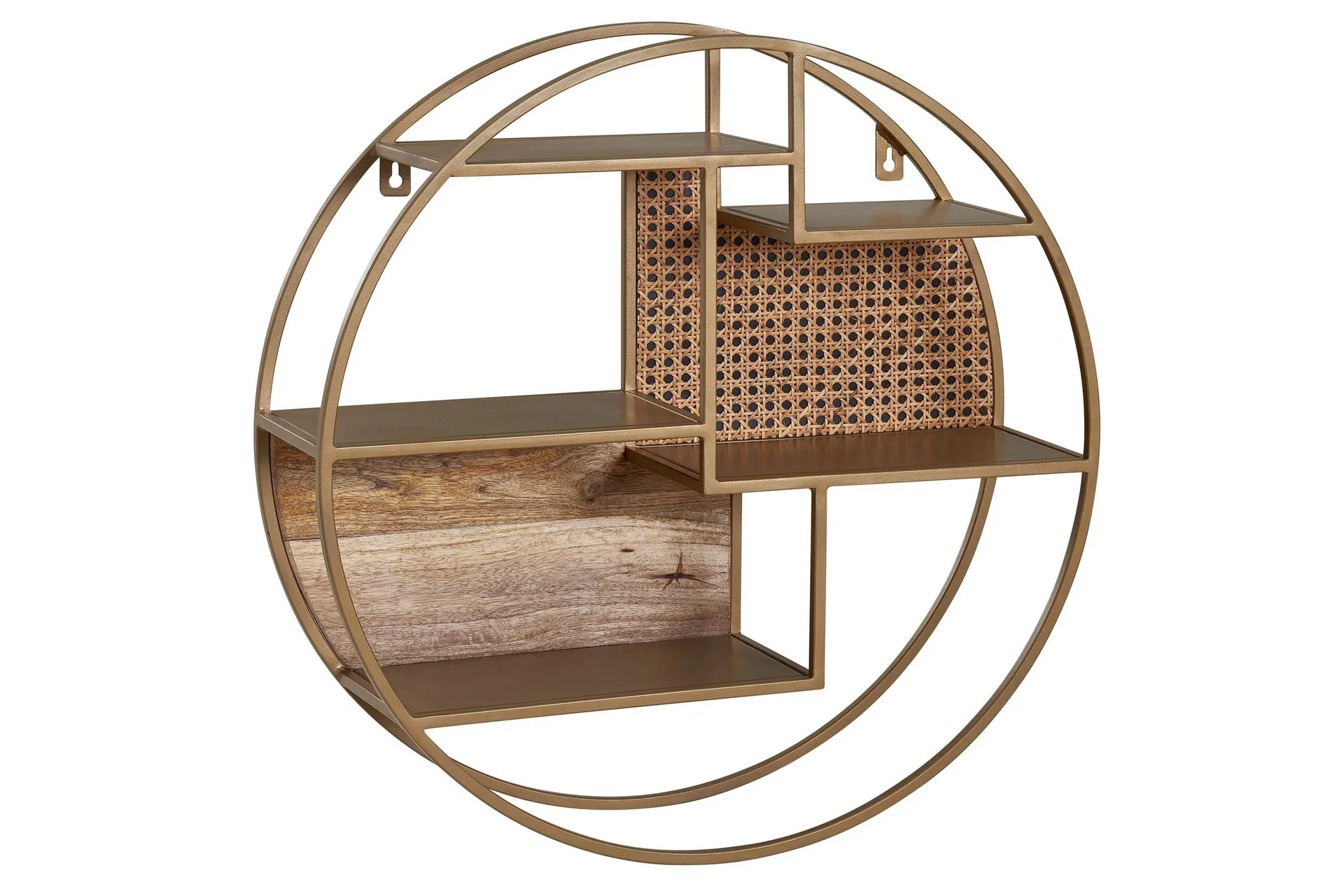 Tultered hylla – Wohnling – brun wall shelves