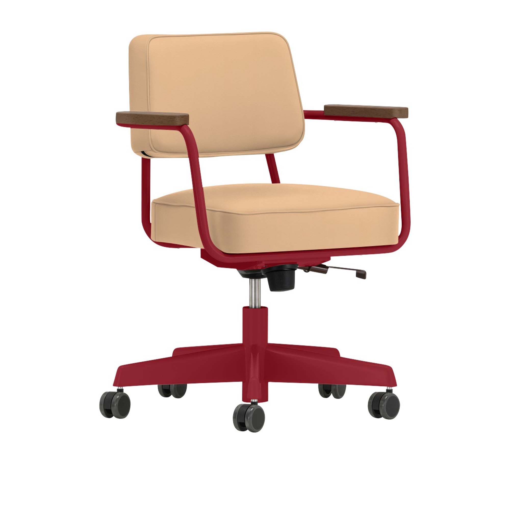 Fauteuil Direction Pivotant skrivbordsstol Japanese Red – Vitra – beige skrivbordsstolar