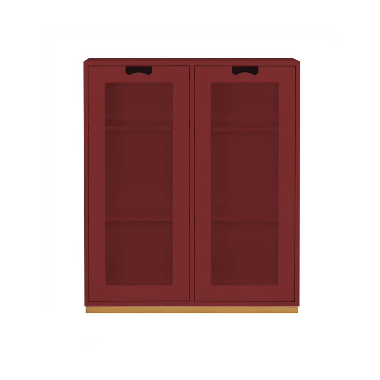 Snö E vitrinskåp, Brown red, dj. 30 cm – Asplund – röd display cabinets
