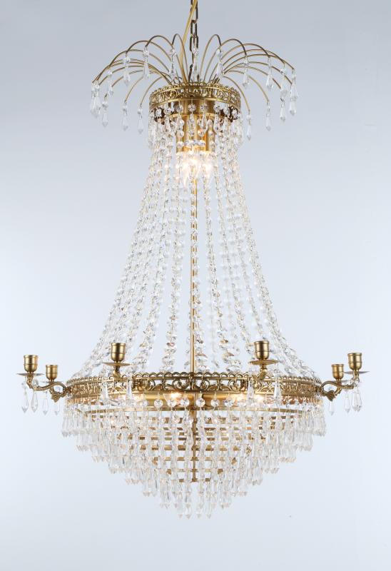 Empire Classic Ø65 kristall – Norrsken Design – brass (gold, k9 crystal chandeliers