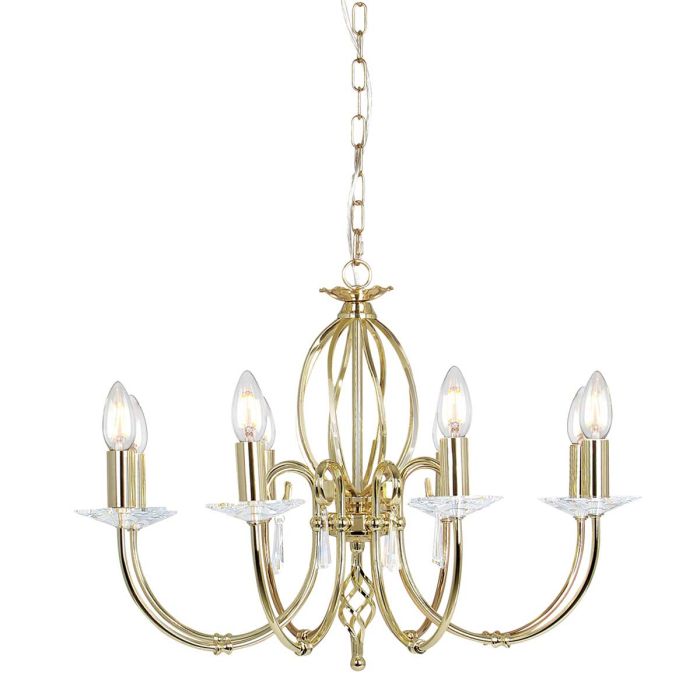 Aegean Ø65 taklampa – Elstead Lighting – steel with polished brass finish (gold, k9 crystal chandeliers