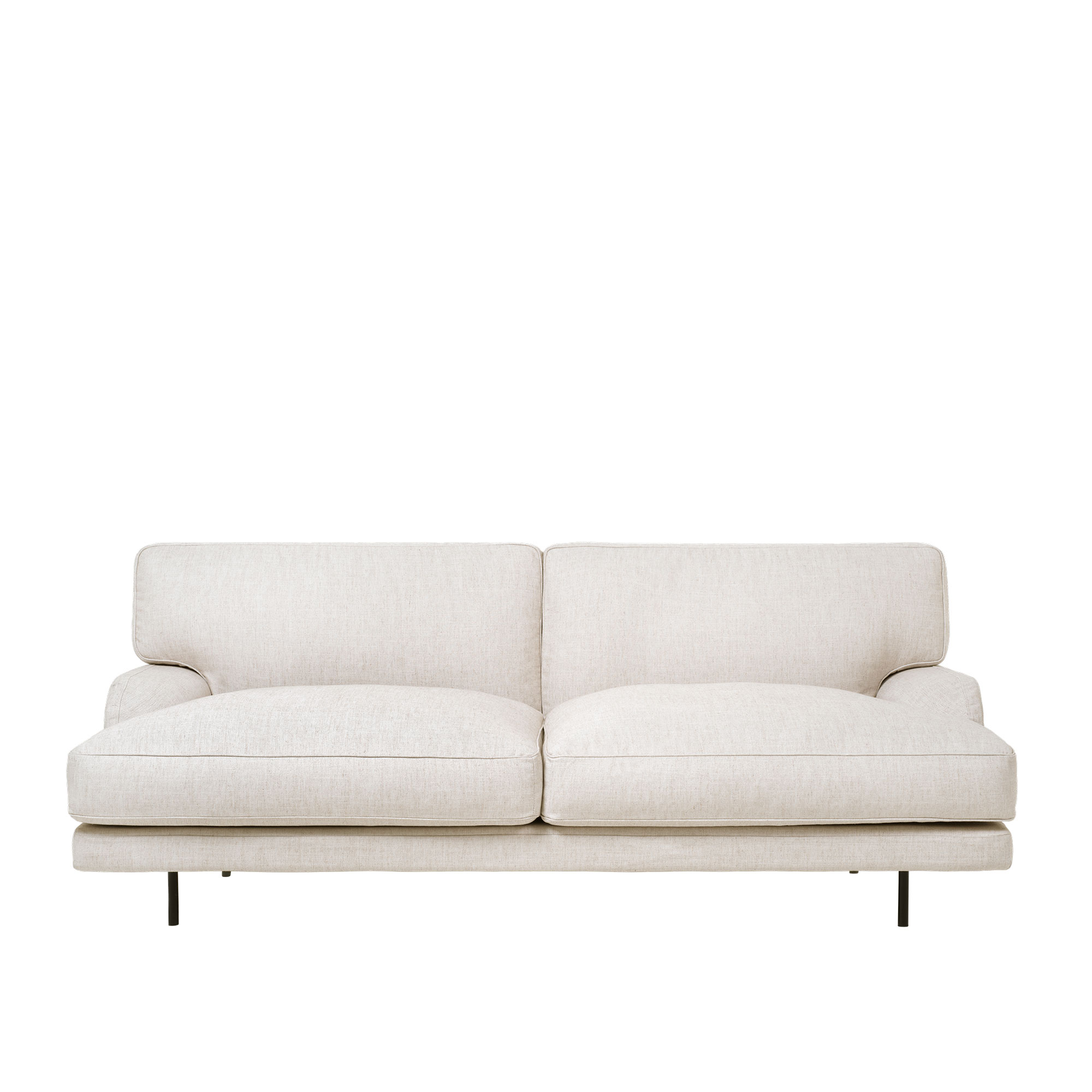 Flaneur 2-sitssoffa Matt Black – Gubi