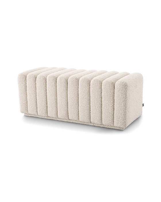 Bente bänk bouclé cream – Eichholtz – bouclé cream benches