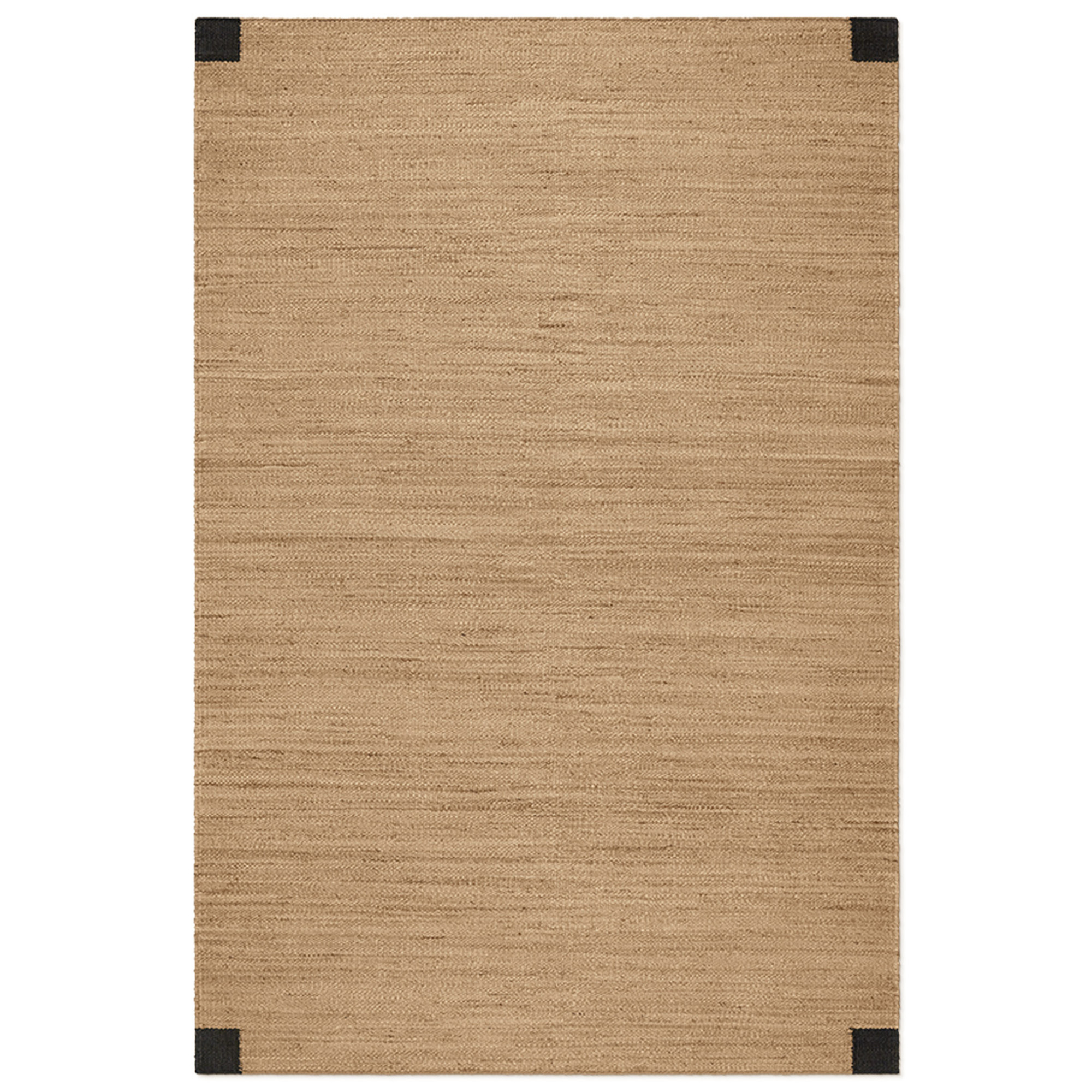 Jute Corner Black matta – Nordic Knots – svart mattor