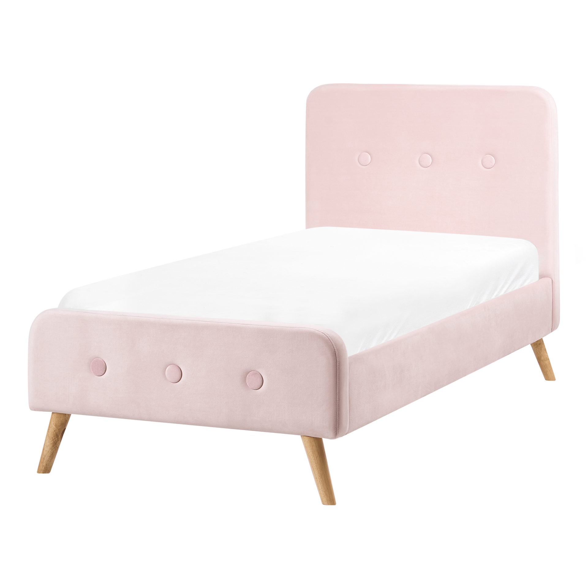 Enkelsäng Rennes – pastel pink sängar