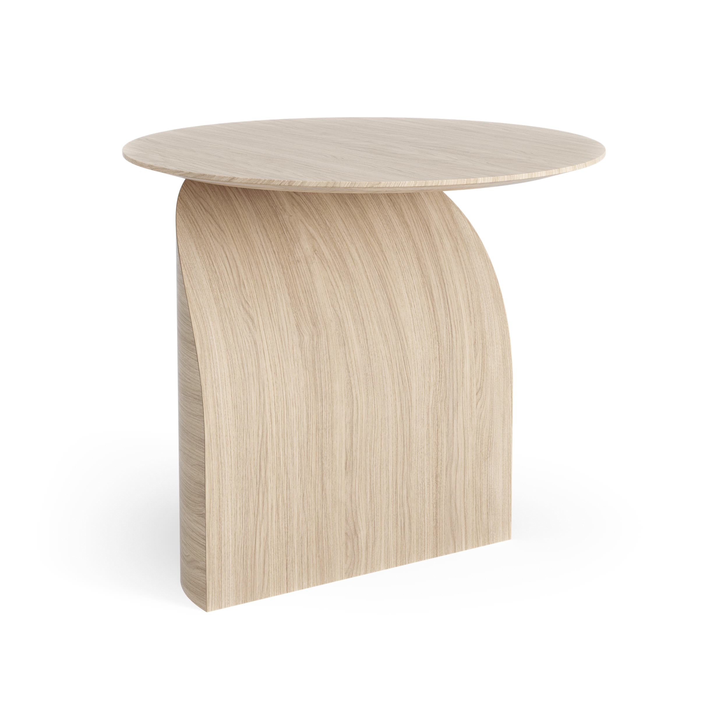 Savoa bord H50 cm, Ek vitpigmenterad – Swedese – beige soffbord