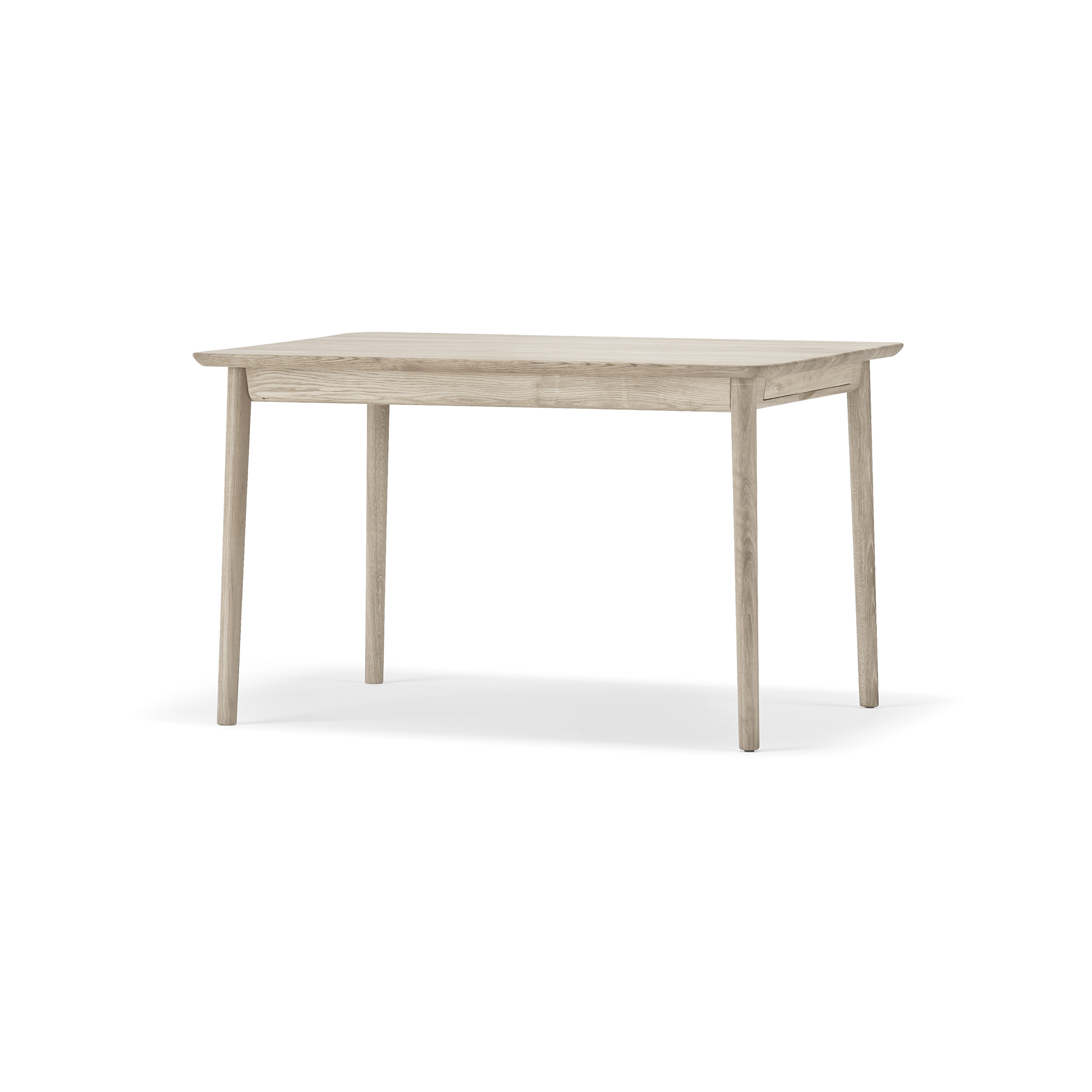 Prima Vista bord, Ek ljus mattlack-120cm-1 ilägg – Stolab – beige matbord