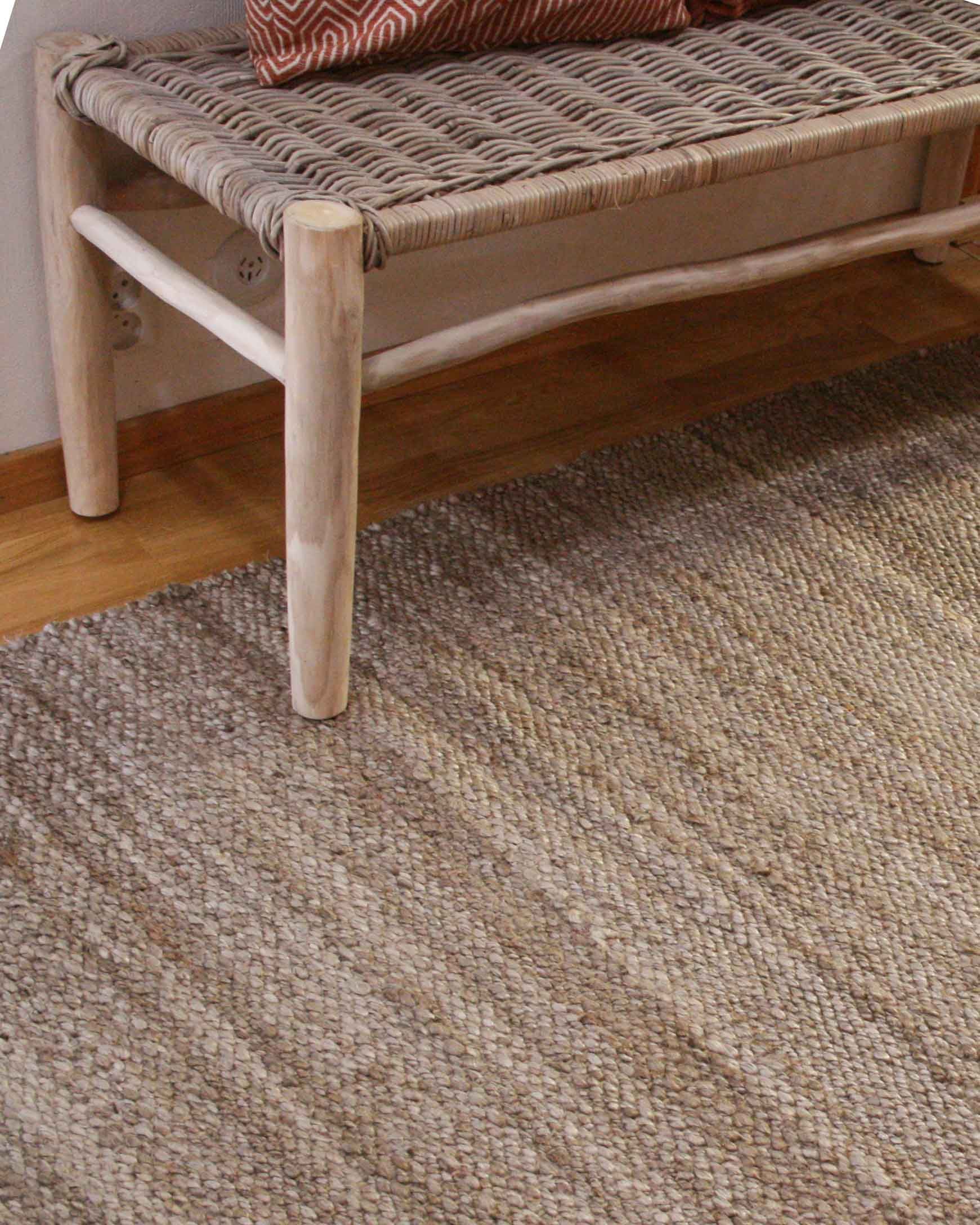 Chennai natural - jutematta – Polytuft – jute (tan, jute mattor