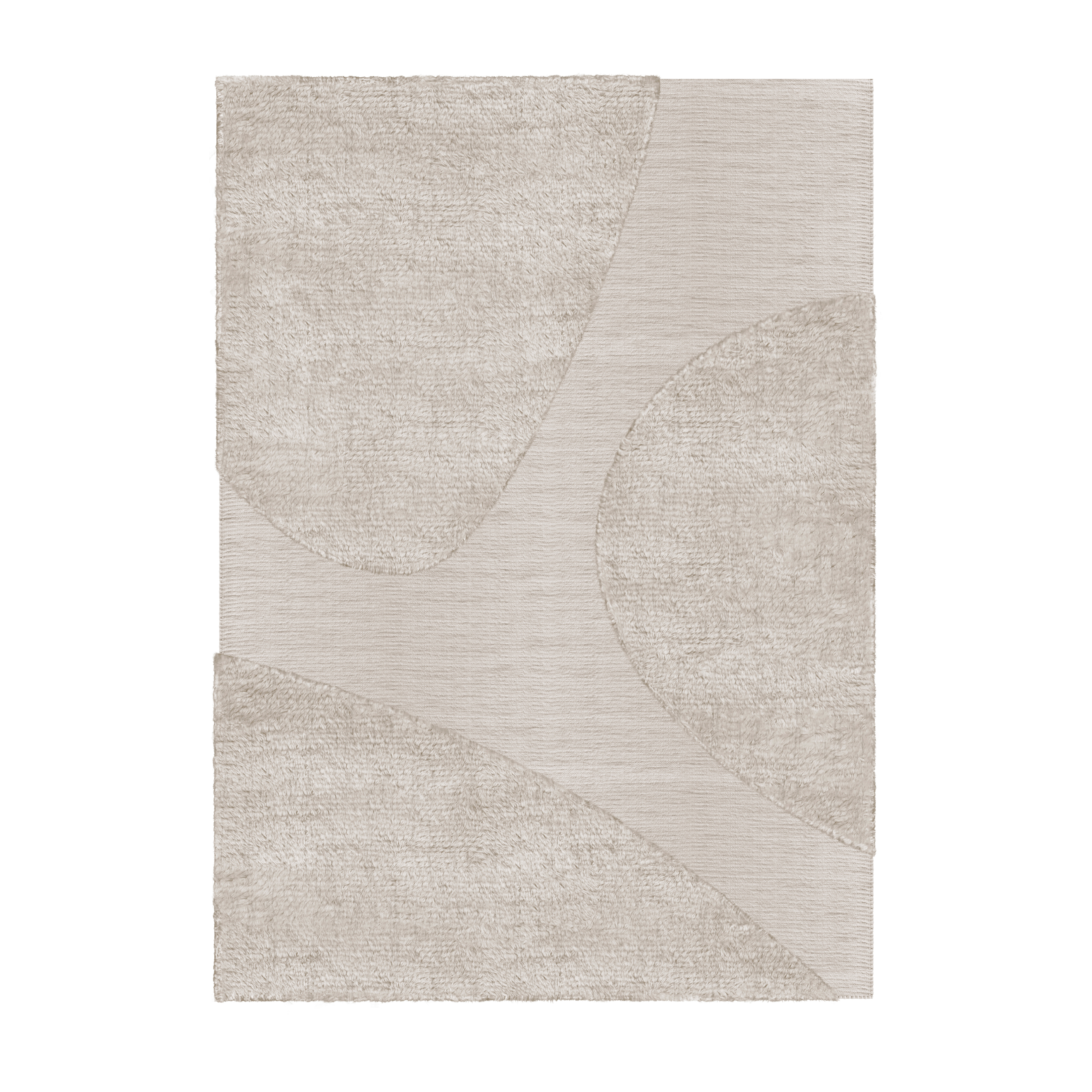 Punja plasma ullmatta 250x350 cm, Sand melange – Layered – beige mattor