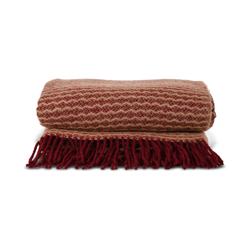 Ulli filt 130x170 cm, Vinröd – Sagaform – röd filtar
