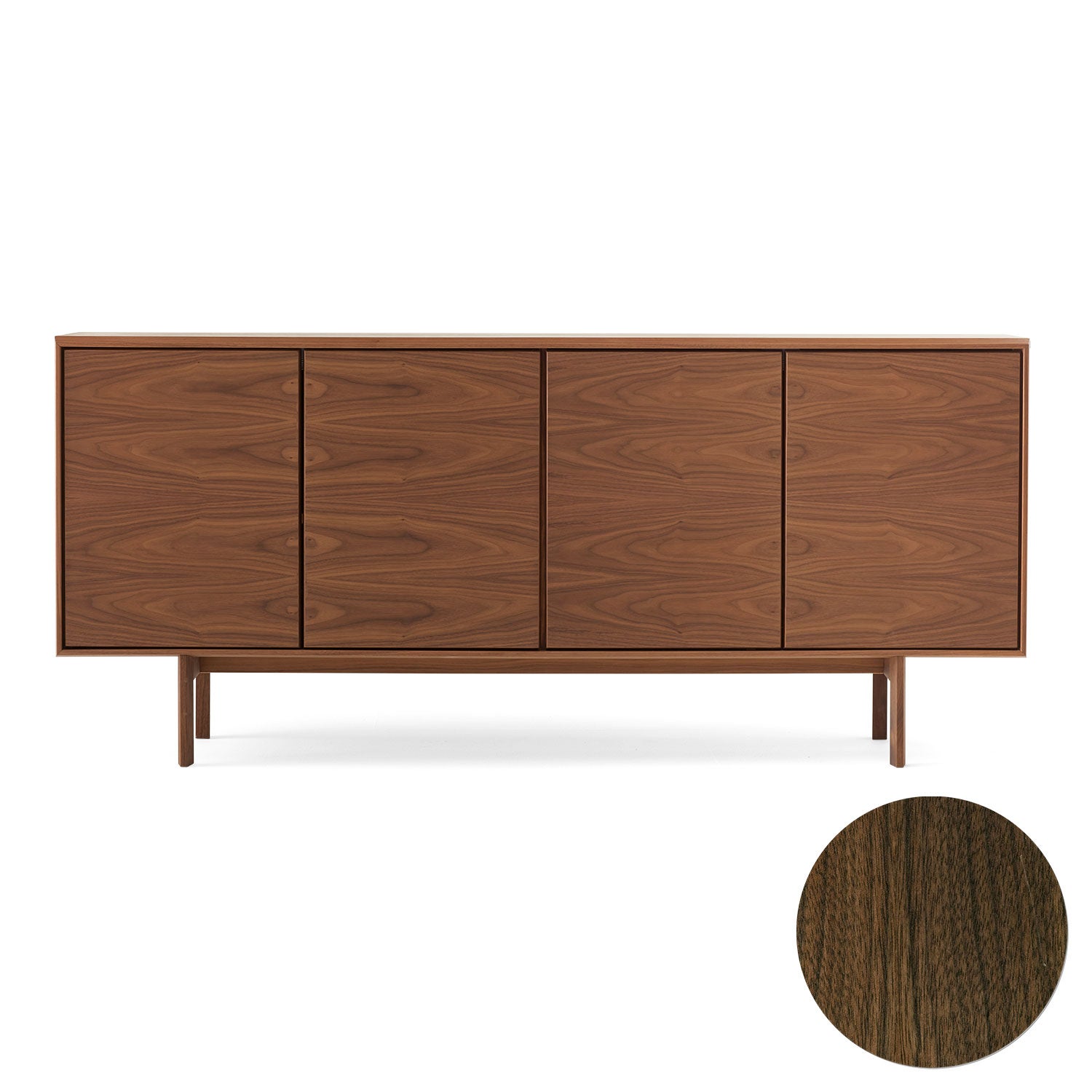 Sm544 Skänk Valnöt Lack 190X43X85Cm – Skovby – brun sideboards