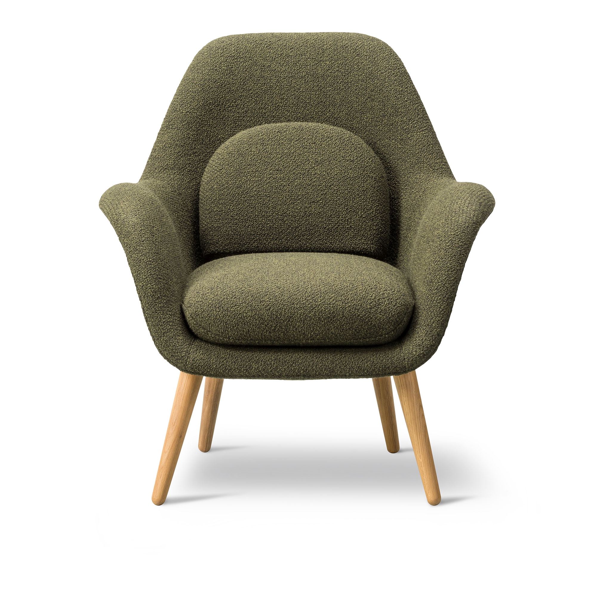 Swoon Petit fåtölj oljad ek – Fredericia Furniture – grå fåtöljer