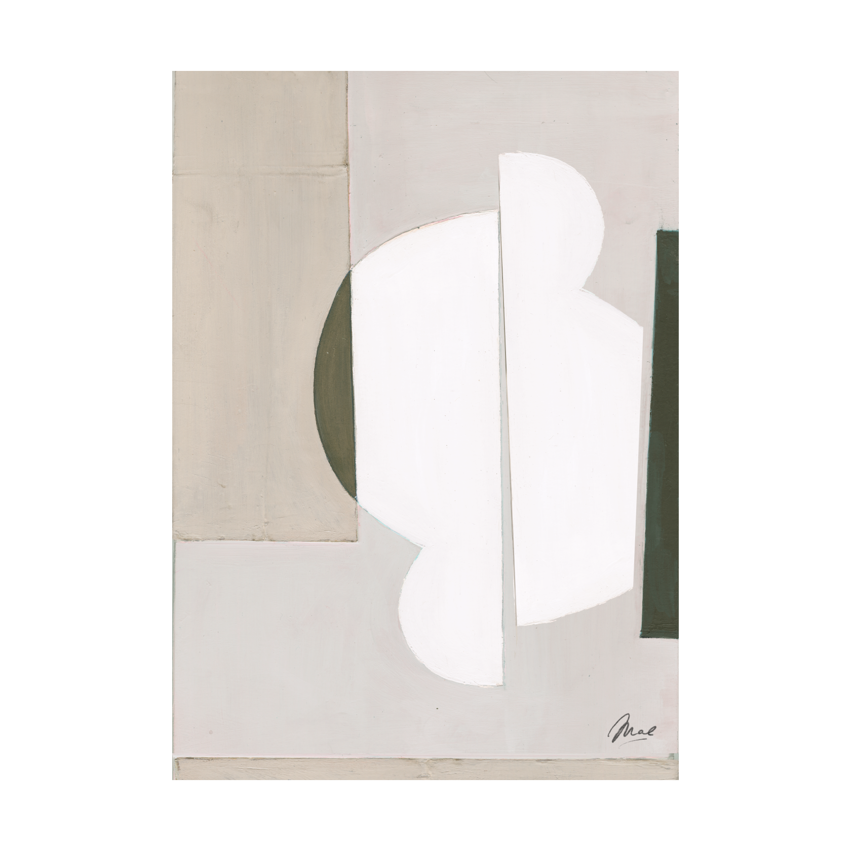 Aligned  poster, 50x70 cm – Paper Collective – vit väggkonst