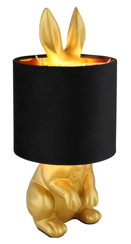 Rabbit 40cm bordslampa – Globo Lighting – velvet (black, plastic bordslampor