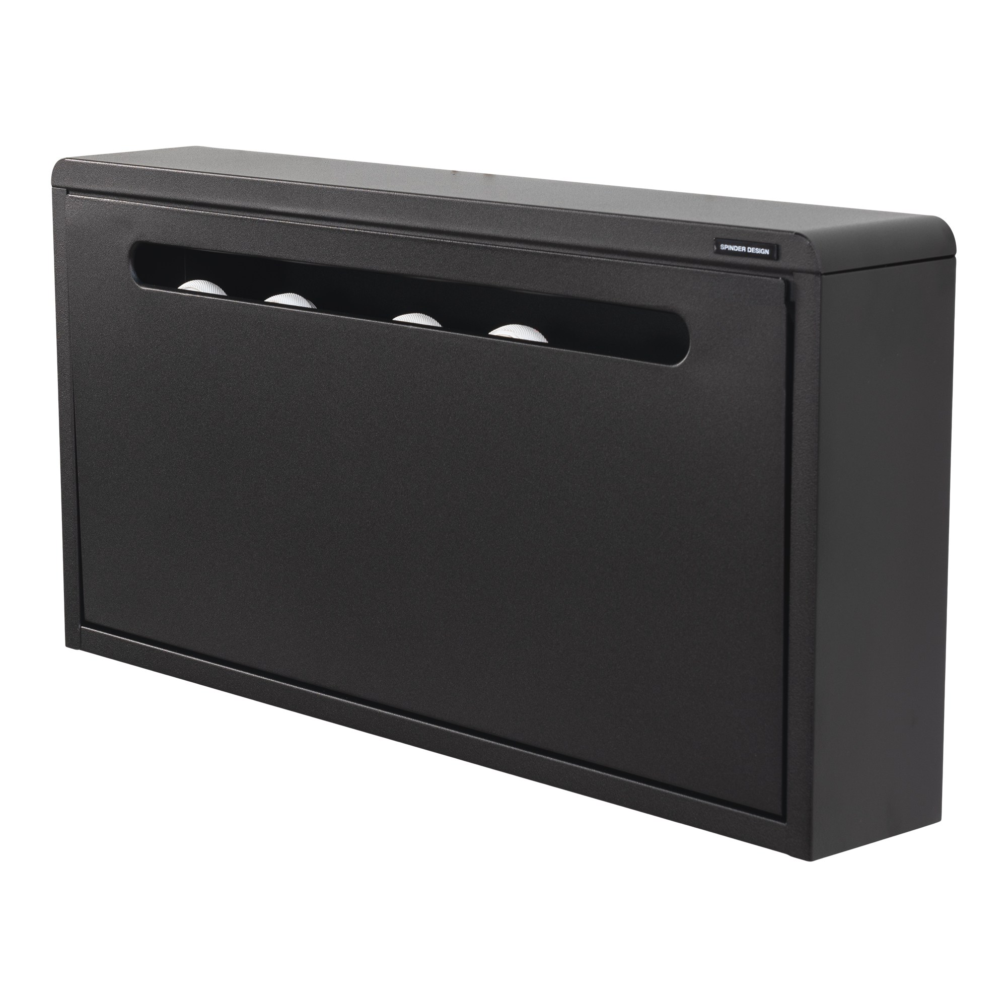 SPINDER DESIGN Mario skoskåp - svart stål – Spinder Design – powder coated shoe storage