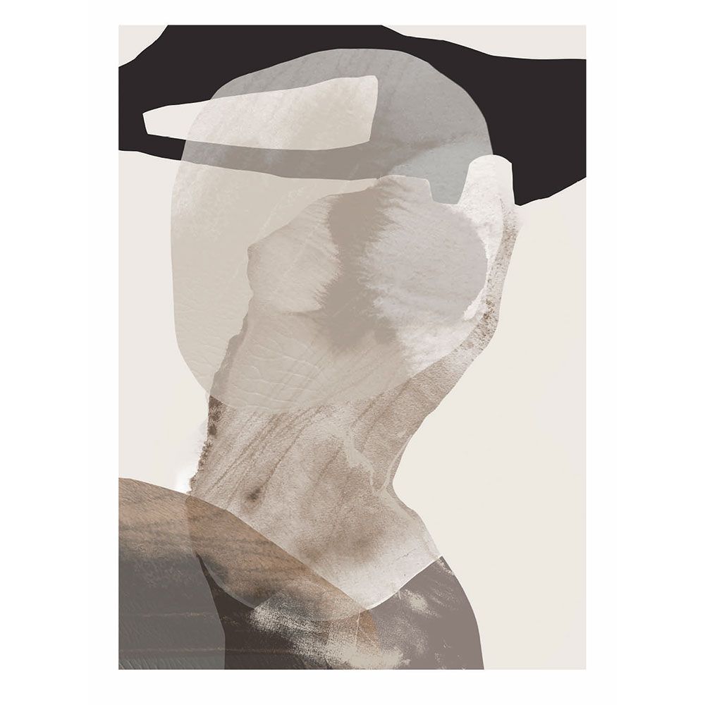 Anna Bülow poster Monument 01 50x70 cm – Anna Bülow – grå väggkonst