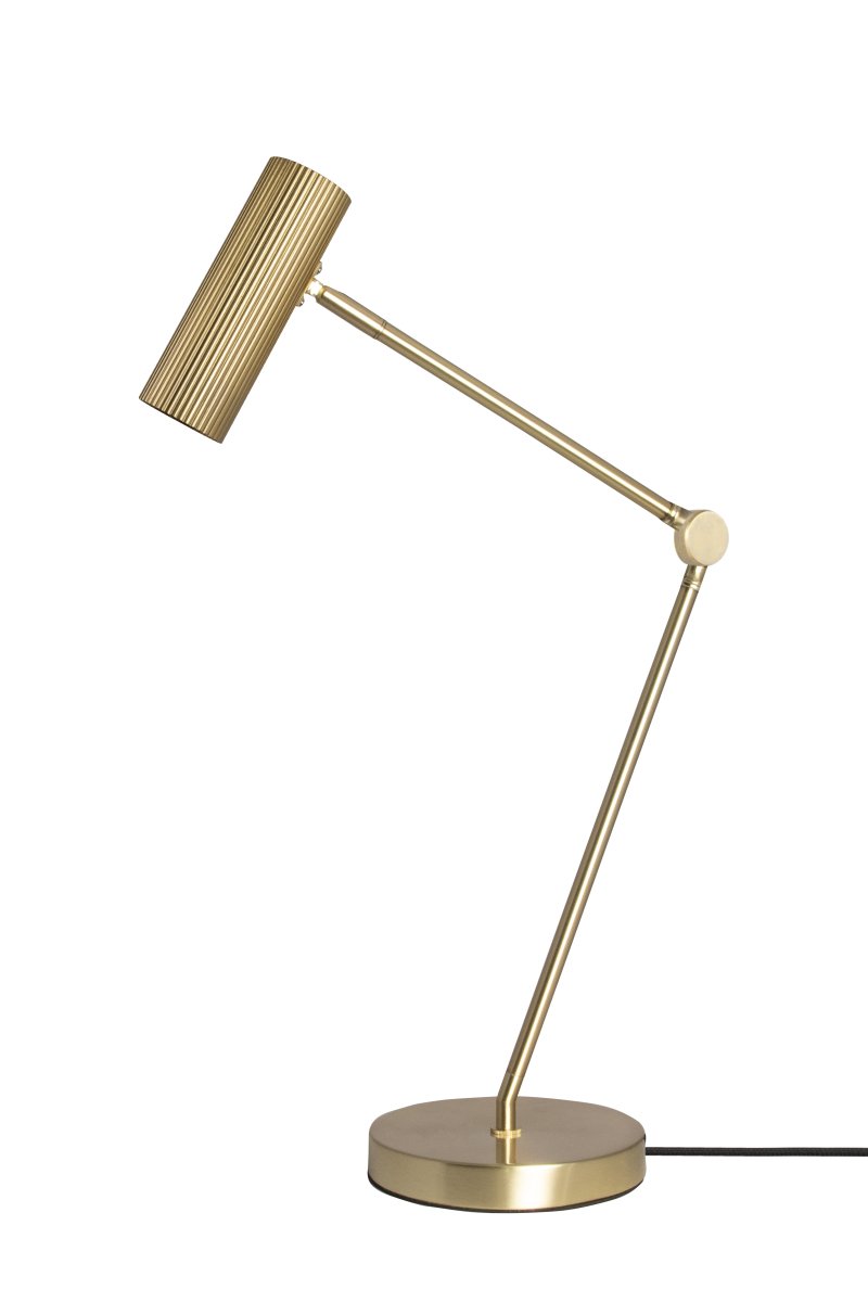 Hubble Read 45cm skrivbordslampa – Globen Lighting – brass (gold, textile bordslampor