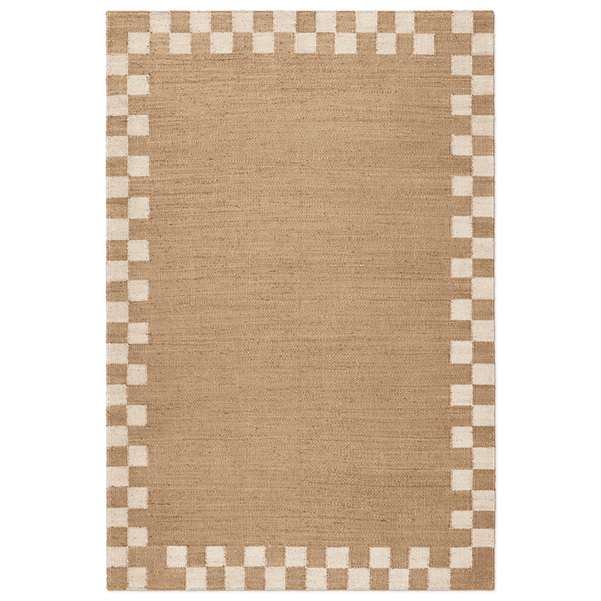 Jute Border Cream matta – Nordic Knots – vit mattor