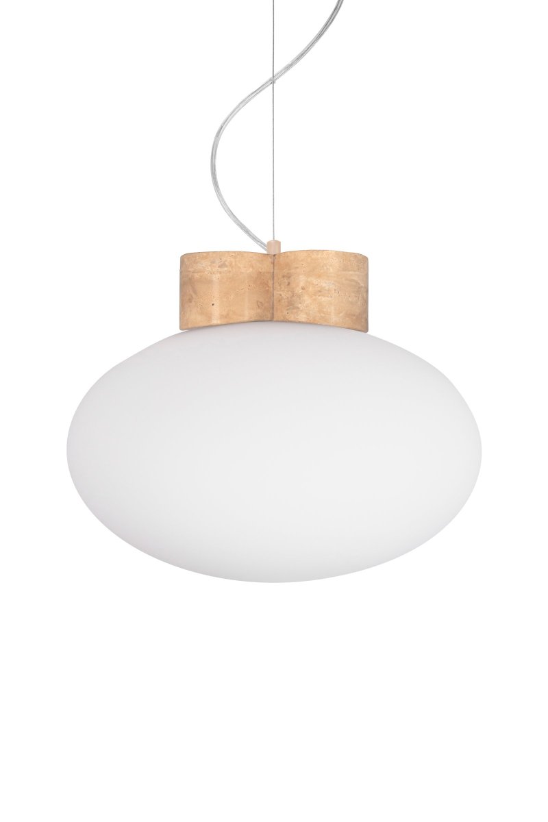 Mammut Ø30 taklampa – Globen Lighting – travertin pendant lamps