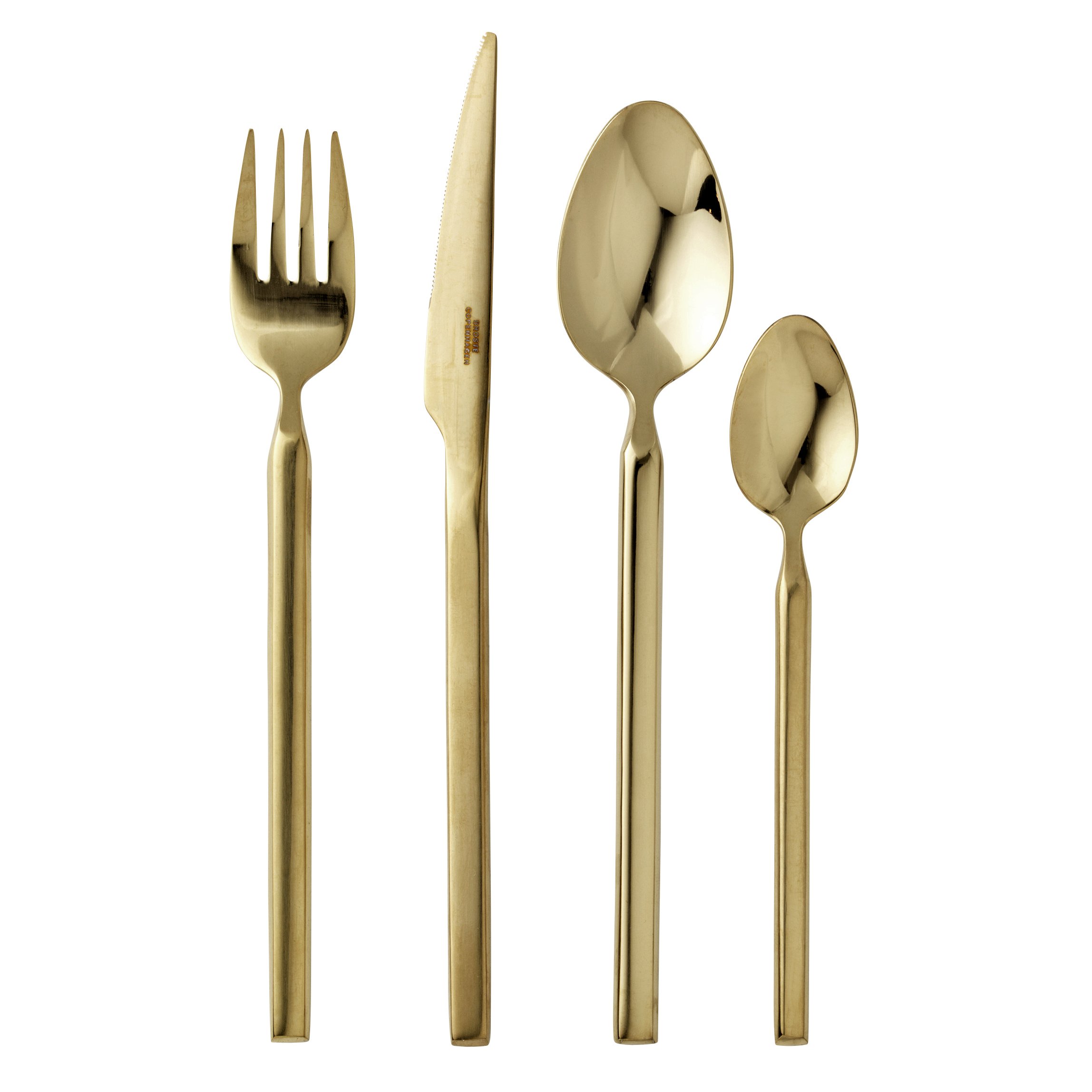 Tvis bestickset 16 delar, guld – Broste Copenhagen – gul cutlery sets