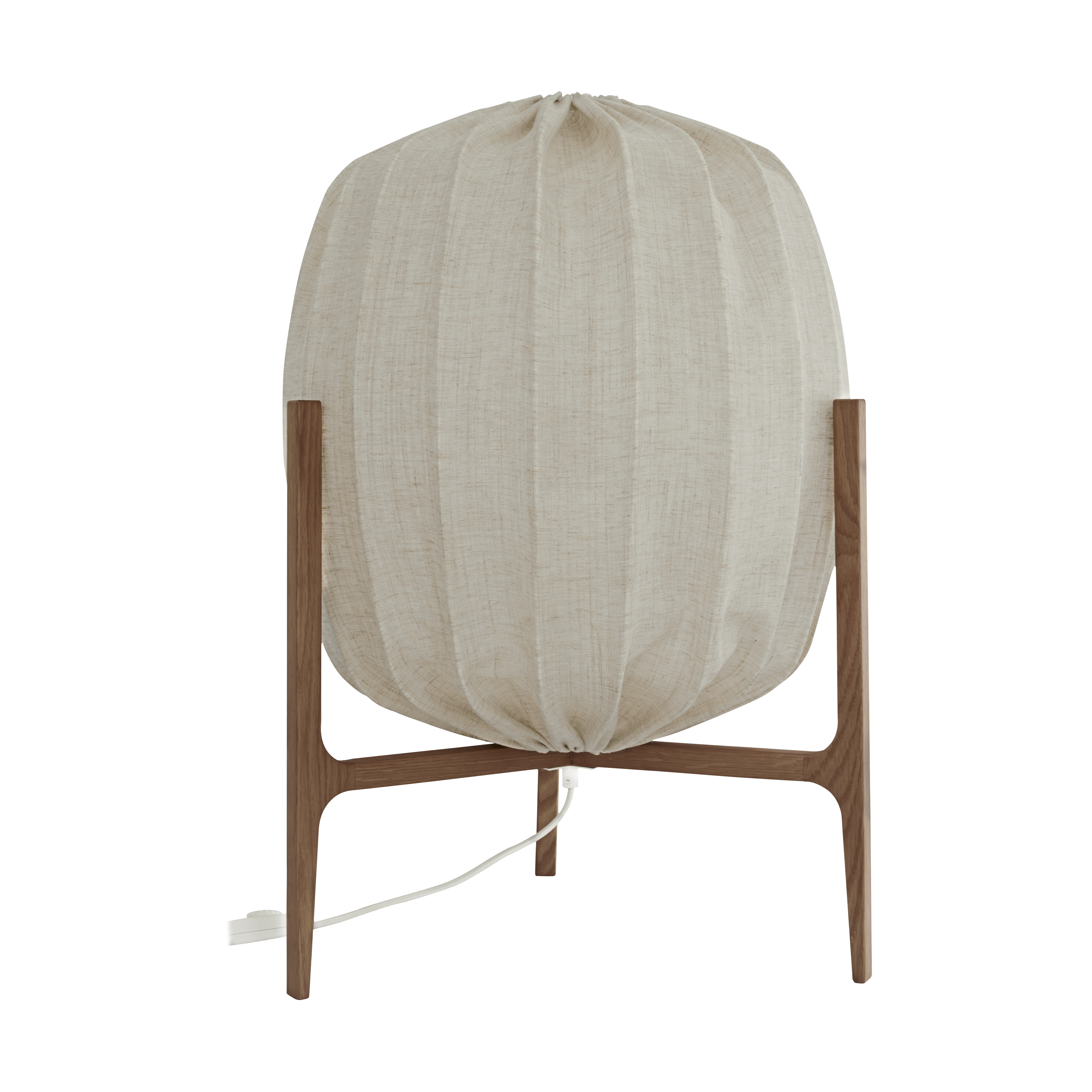 Prisma floor golvlampa Ø48 cm, Oak-natural – Watt & Veke – beige golvlampor