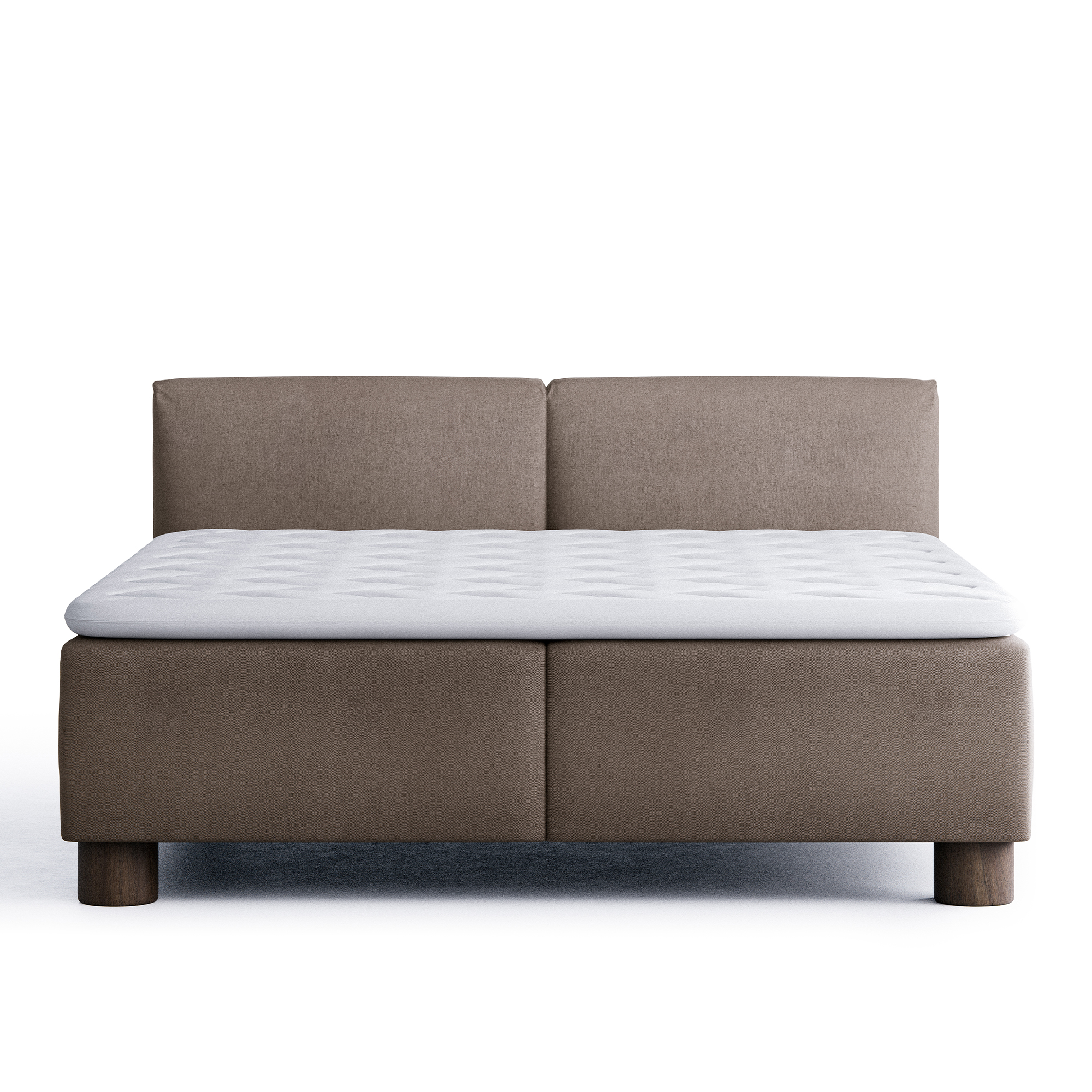 L.A Double Bed inc Headboard Linara Lava Rock – Länna Möbler – brun sängar