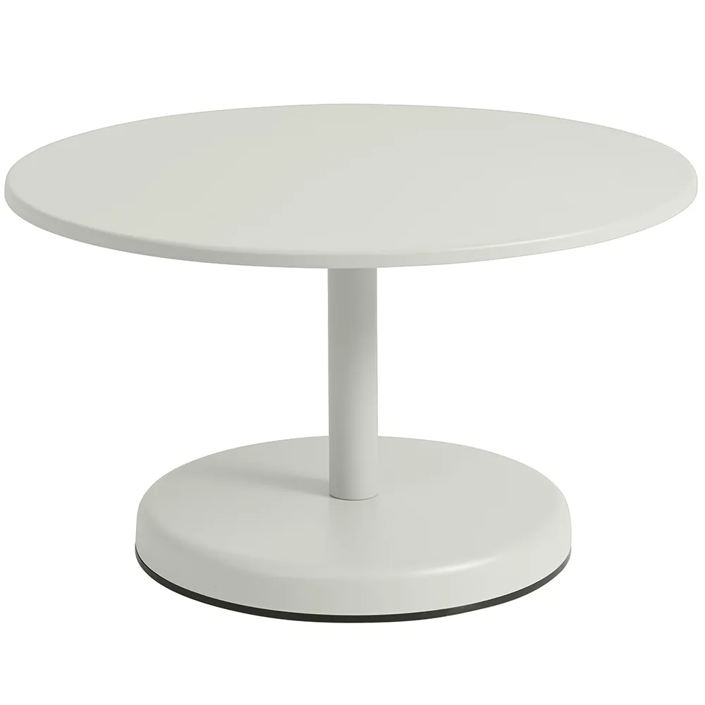 Linear Steel Soffbord Ø70 cm Grey – Muuto – grå soffbord
