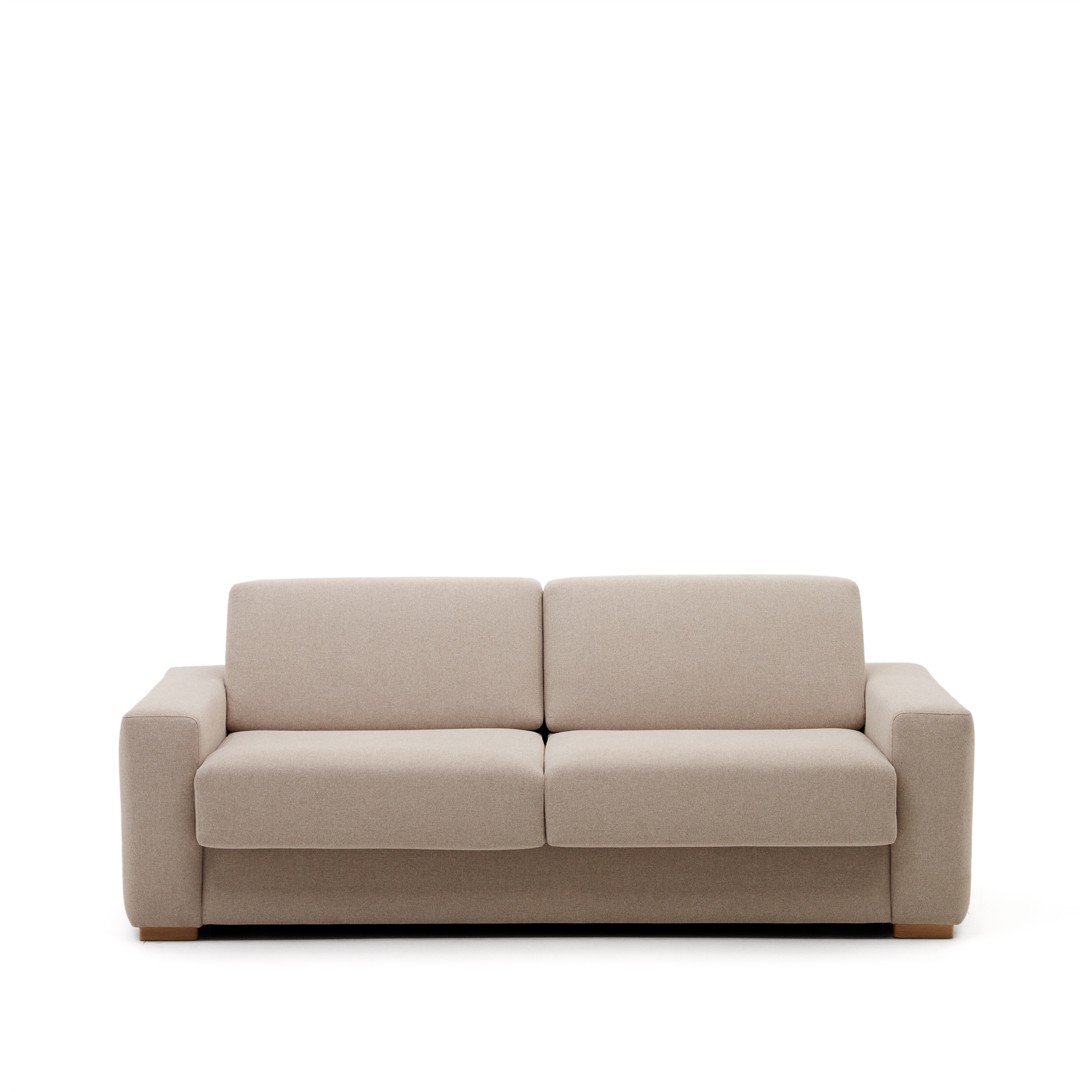 KAVE HOME Anley 3-personers bäddsoffa i beige 224 cm – Kave Home – structured fabric soffor