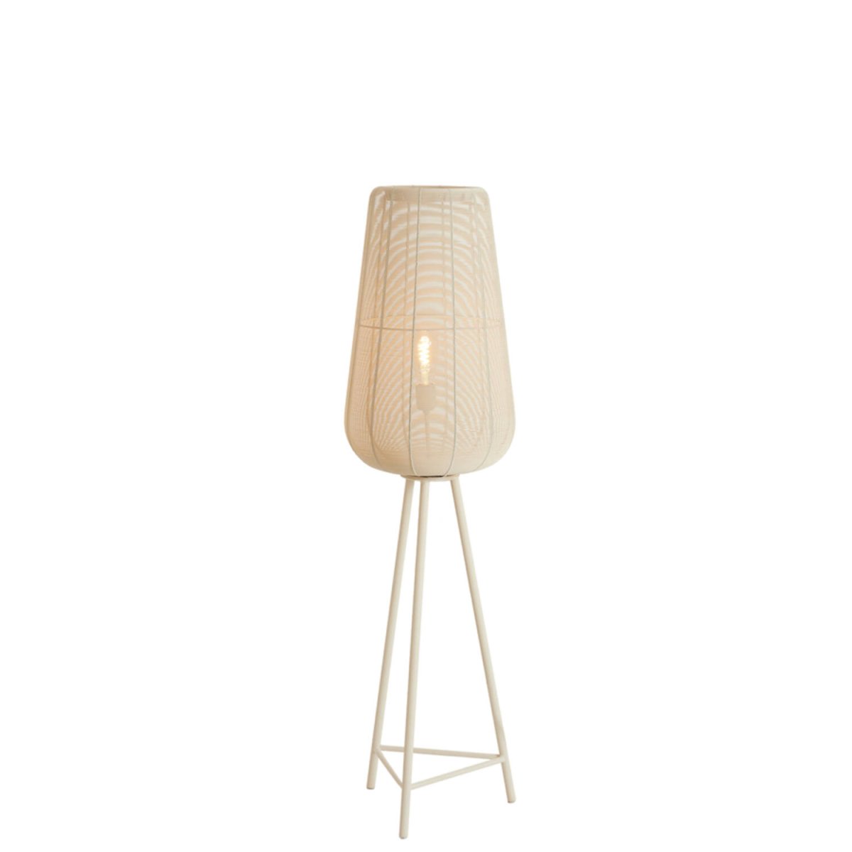 Adeta 135cm golvlampa – Light & Living – vit golvlampor
