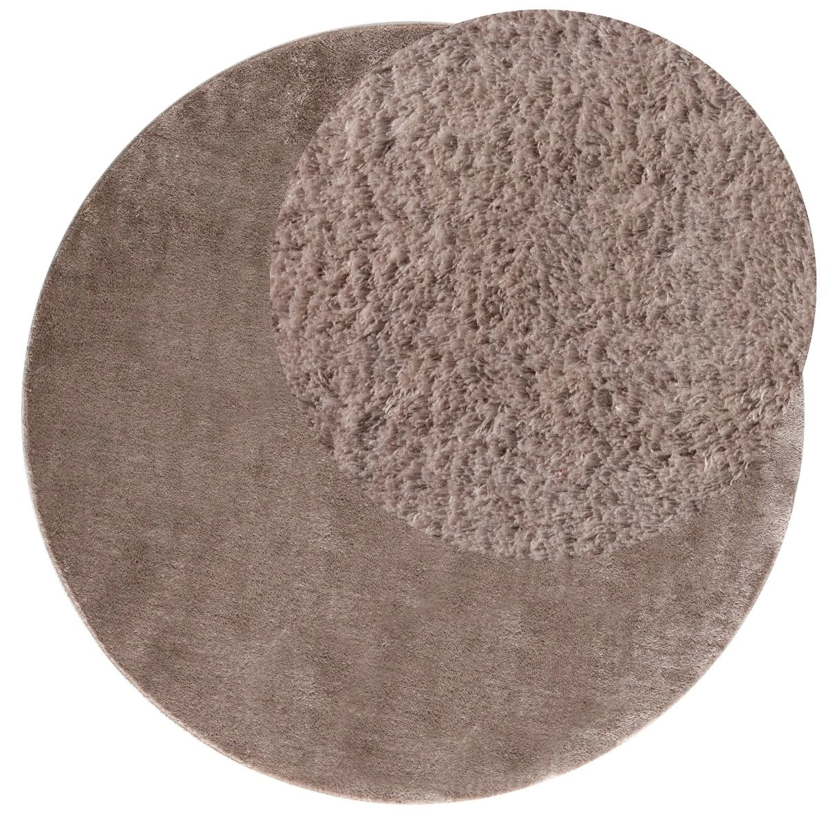 Rund Cloudy Taupe – Se Mattor – taupe mattor