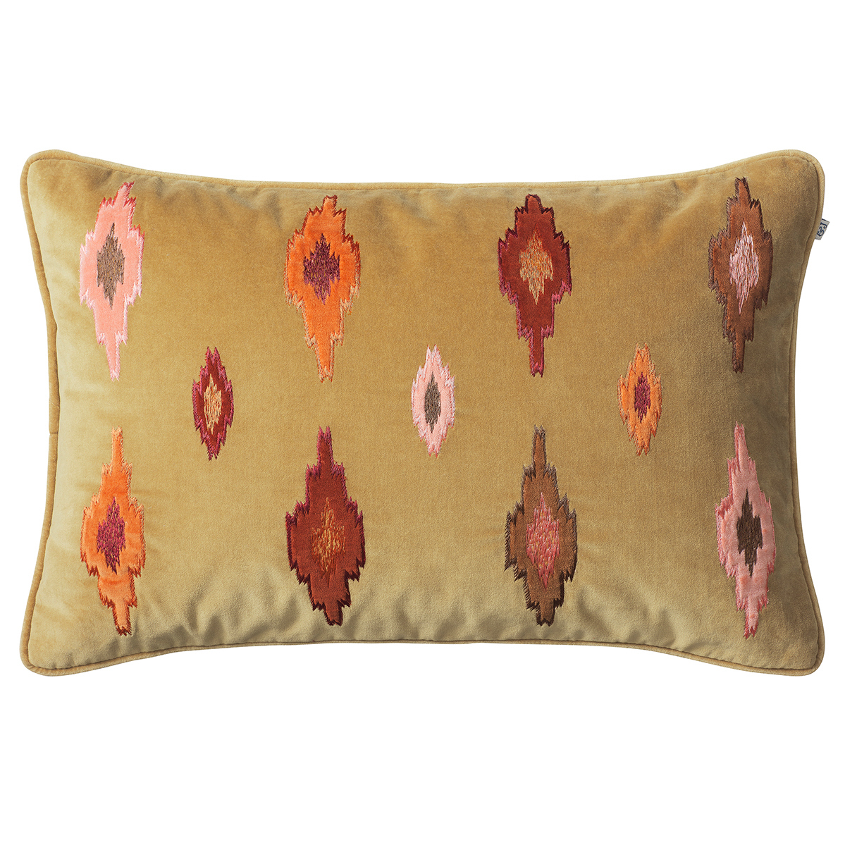 Dipu kuddfodral 40x60 cm, Masala yellow multi – Chhatwal & Jonsson – gul cushion covers